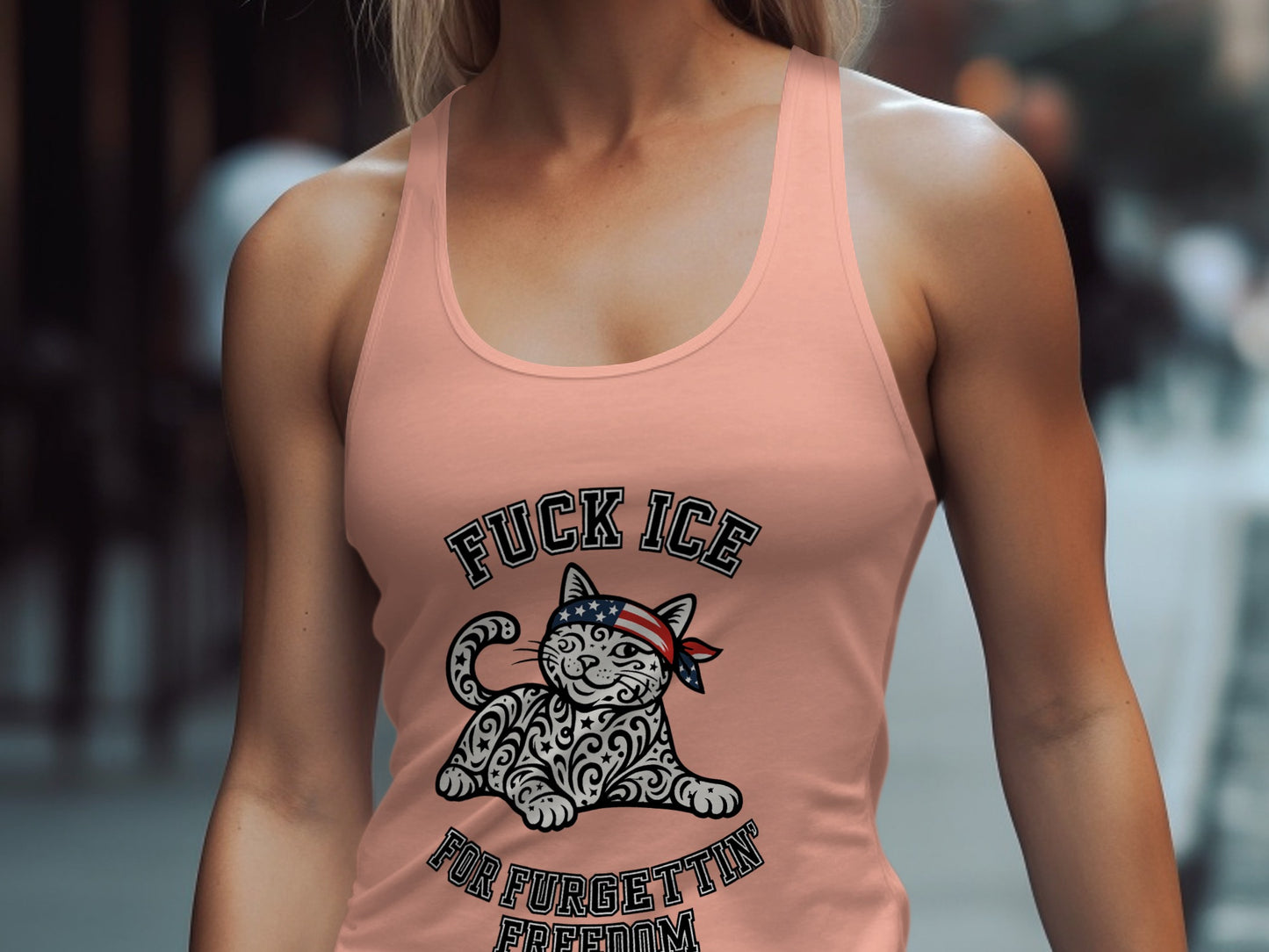 Fuck Ice Cat for Furgettin Freedom Tank Top product type