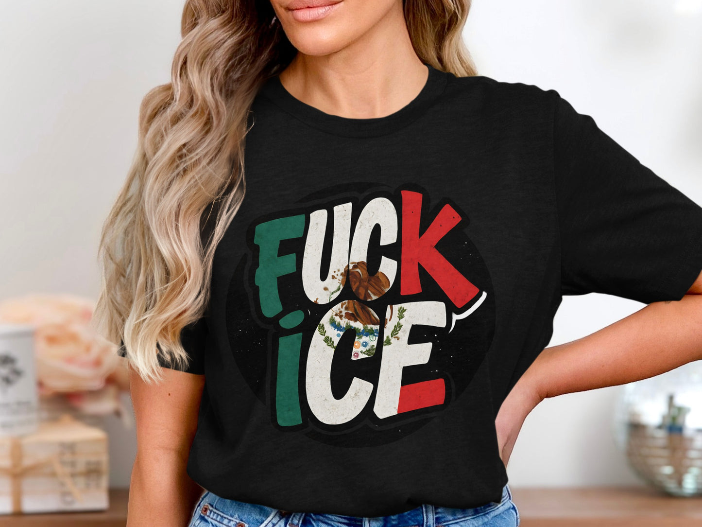 Fuck ICE Graphic Tee Shirt product