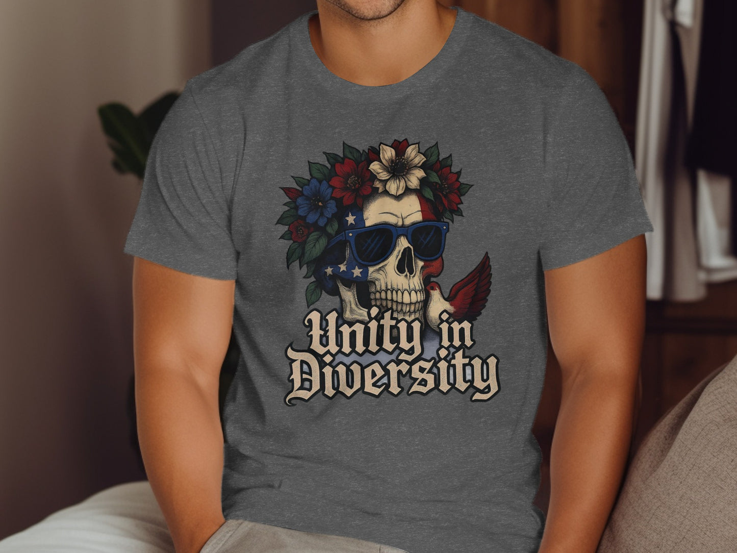 Unity in Diversity Skull Design T-shirt product type