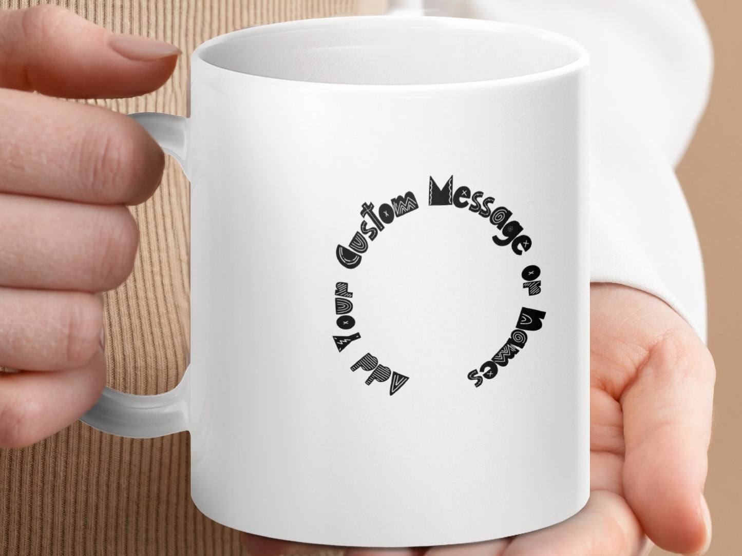 Personalized Custom Message or Name Mug product