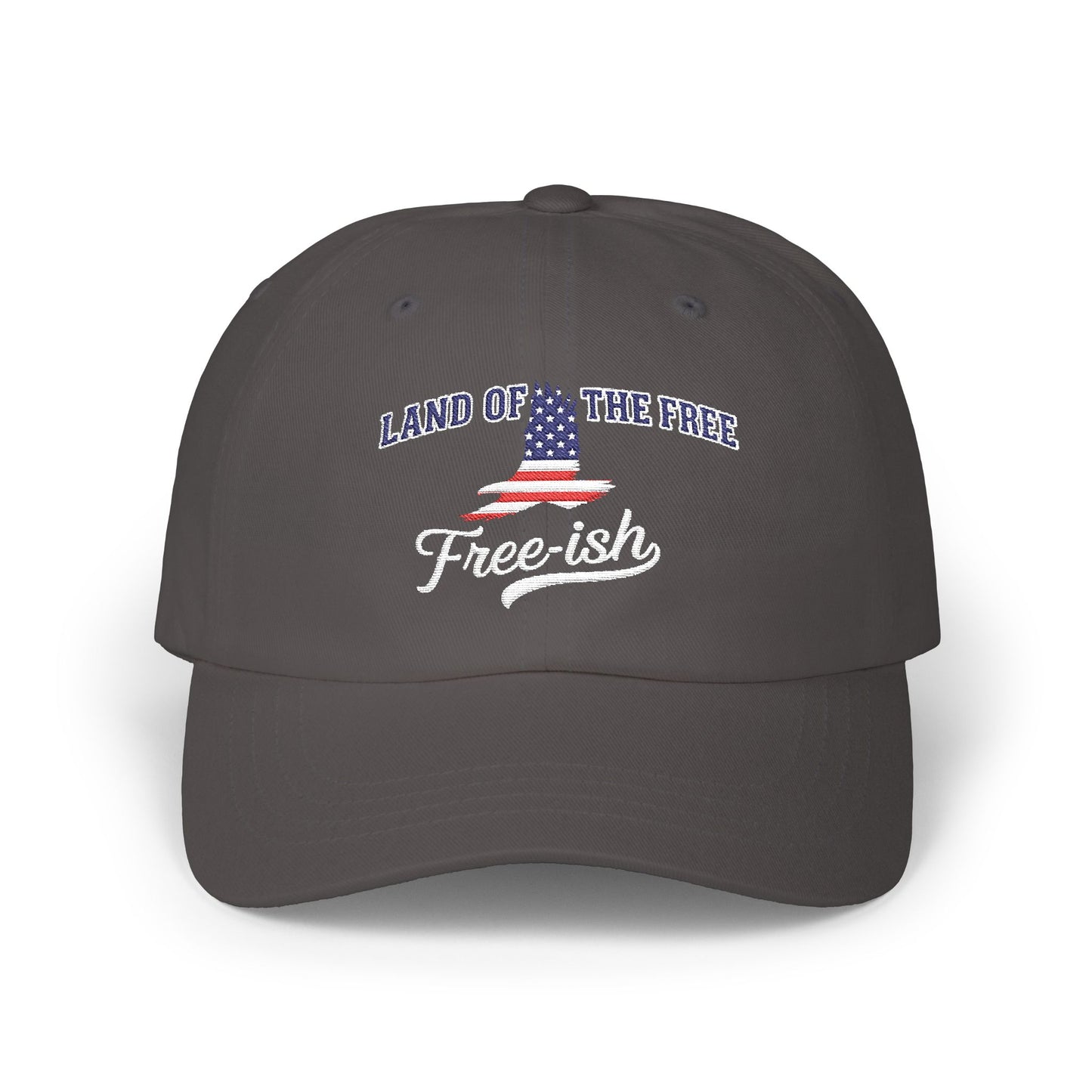 4th of July Embroidery Hat 'Land of the Free' Design | Patriotic Hat, Gift for Dads, Casual Wear, Freedom Cap, Summer Accessory