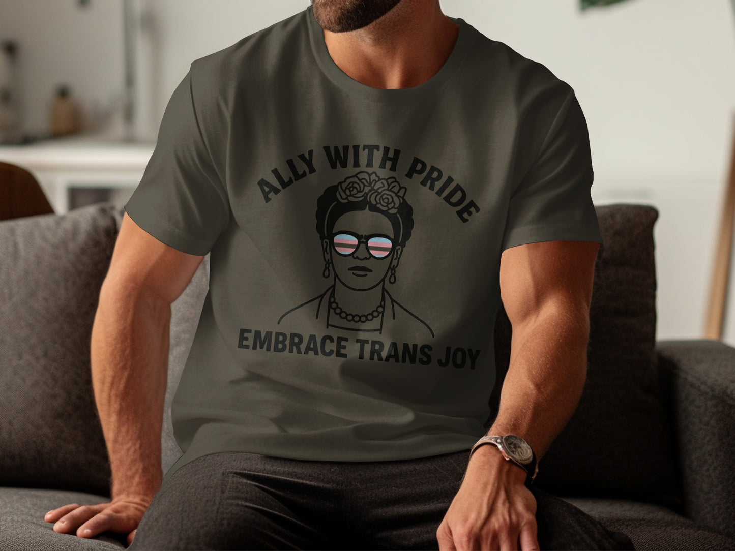 Ally With Pride Embrace Trans Joy Graphic T-Shirt product