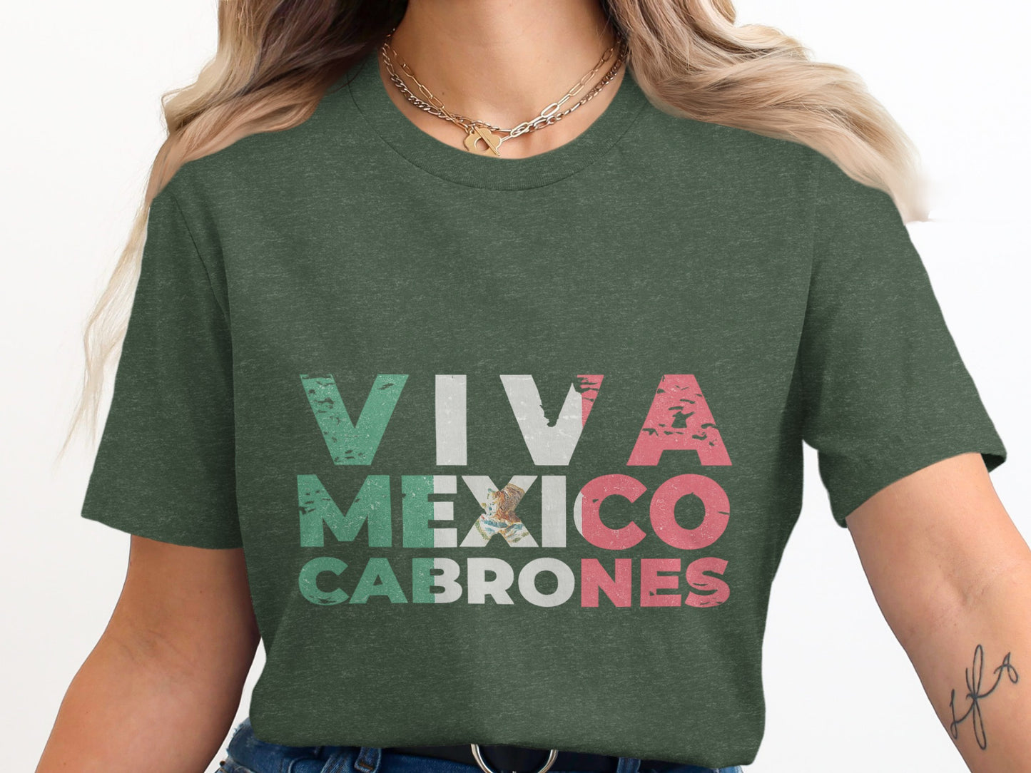 Viva Mexico Cabrones Graphic T-Shirt product type