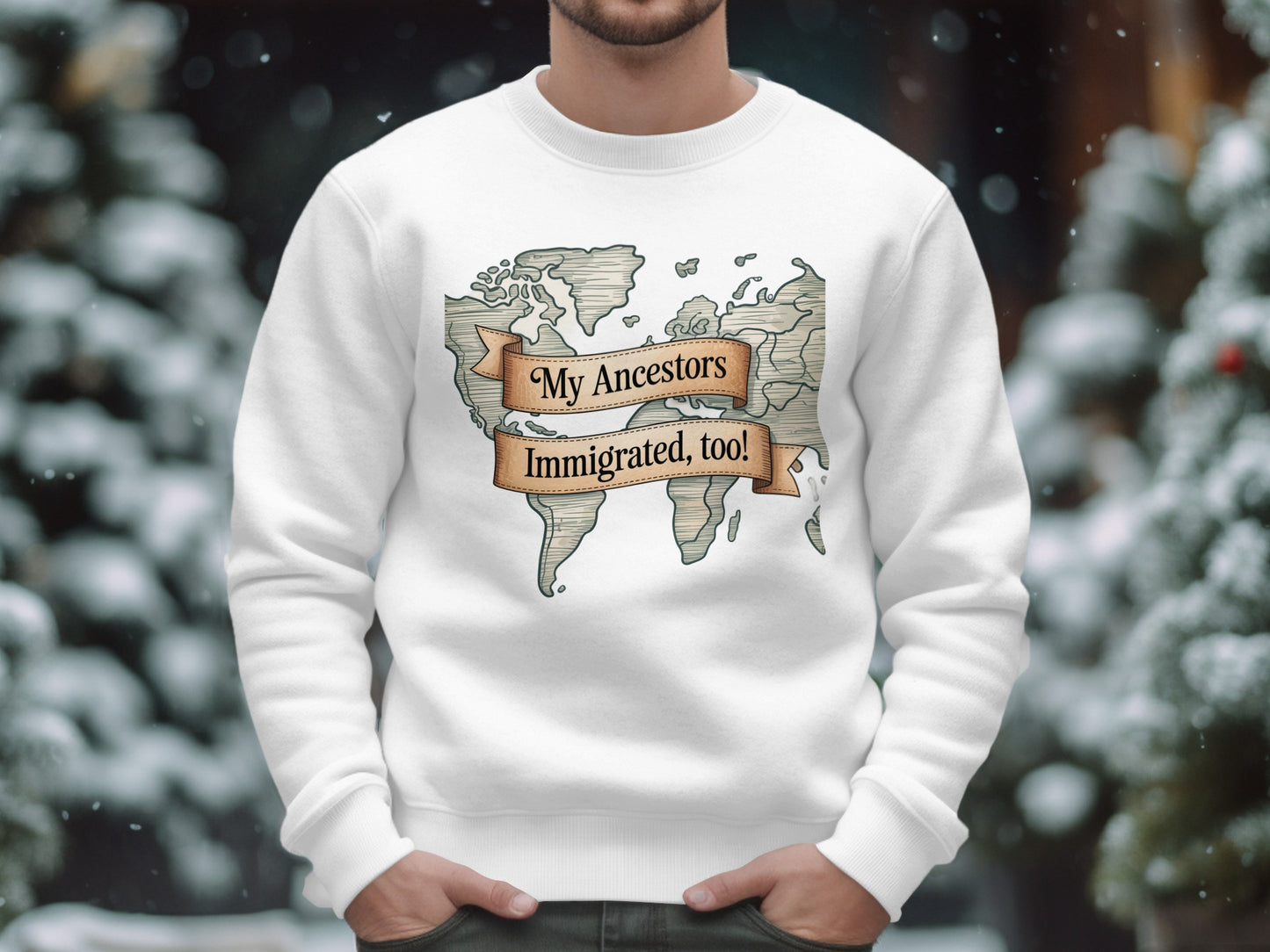 My Ancestors Immigrated Too Graphic Sweatshirt product