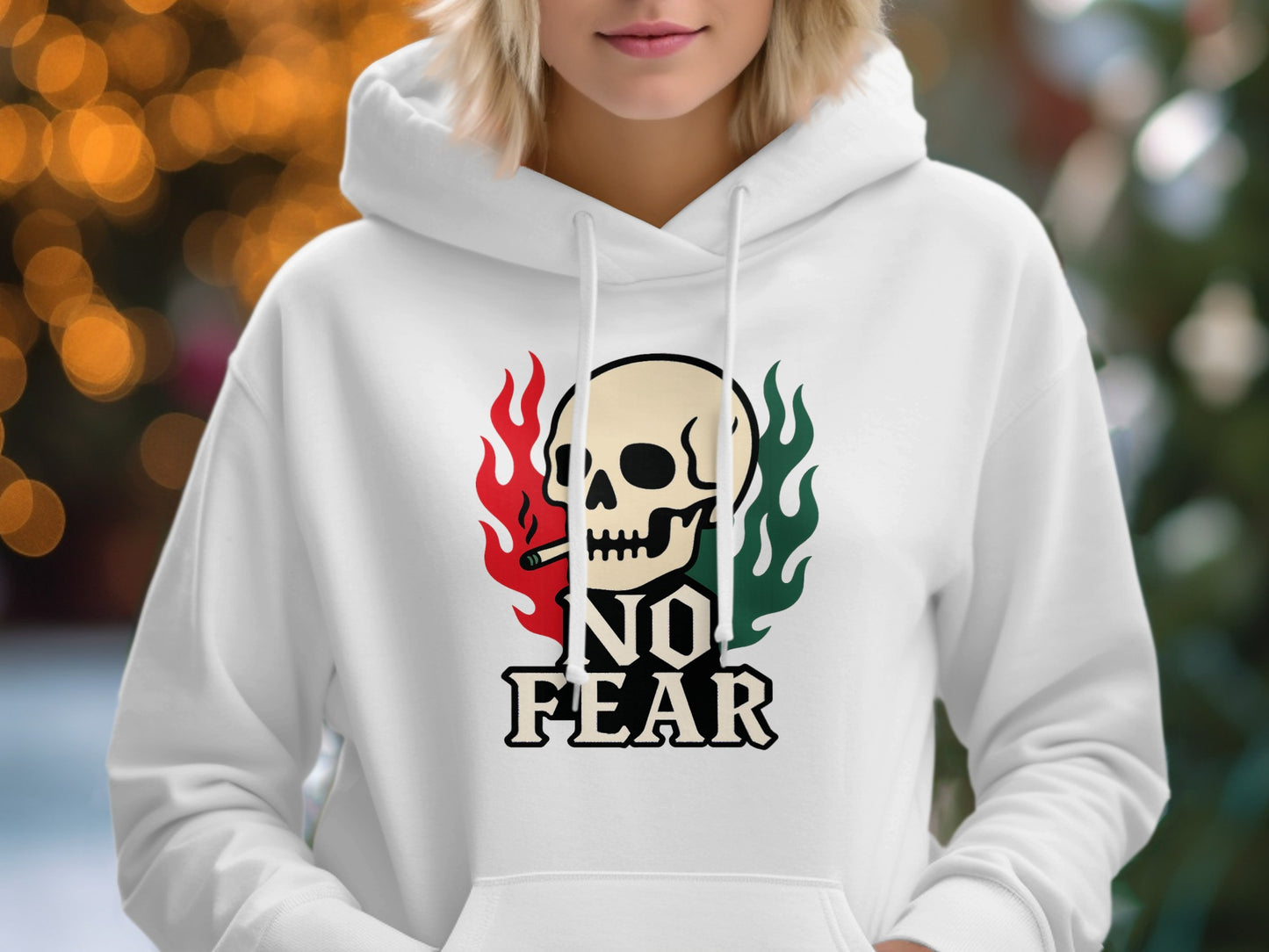 No Fear Skull and Flames Graphic Hoodie product