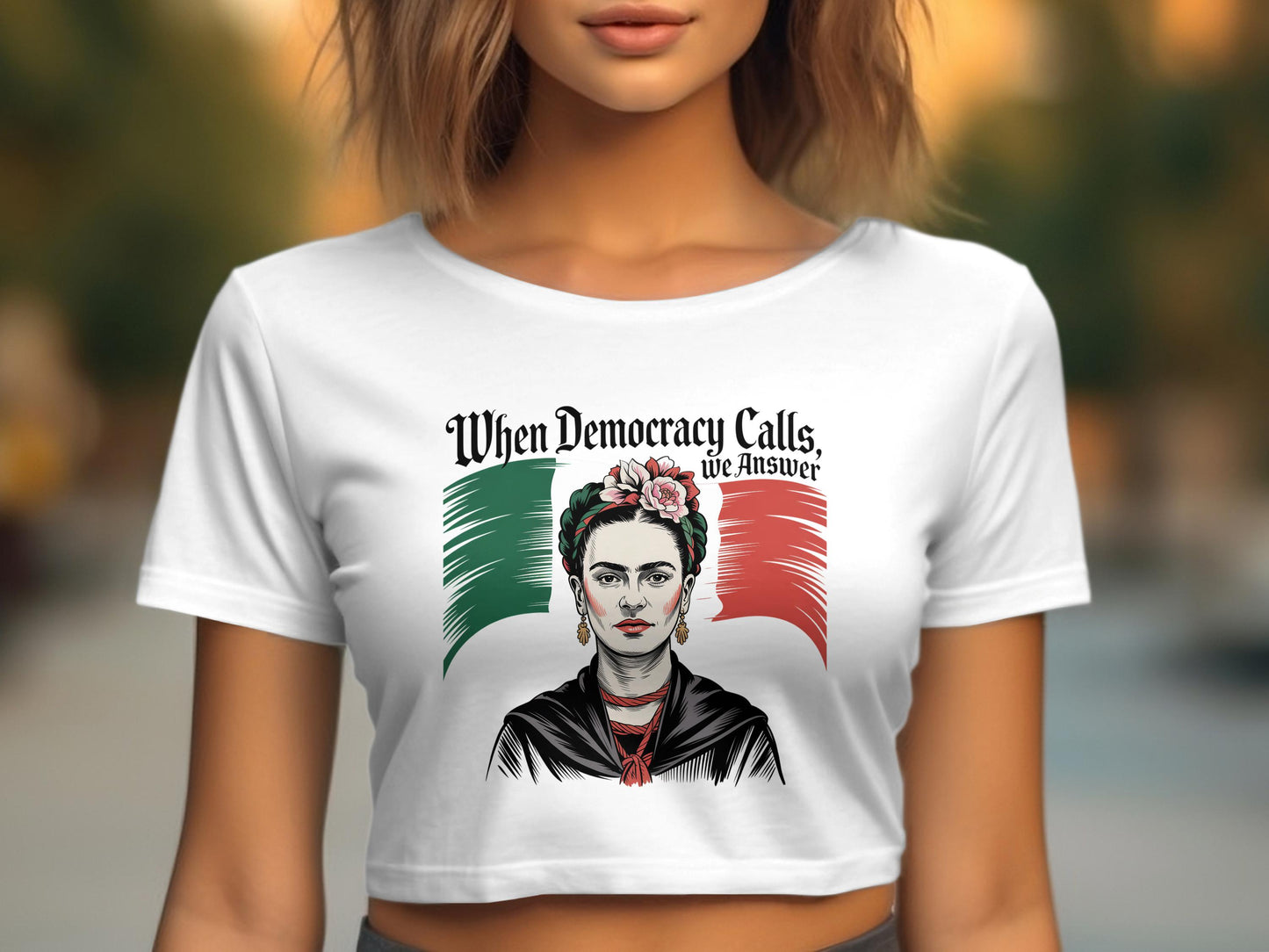 When Democracy Calls We Answer Graphic Tee product