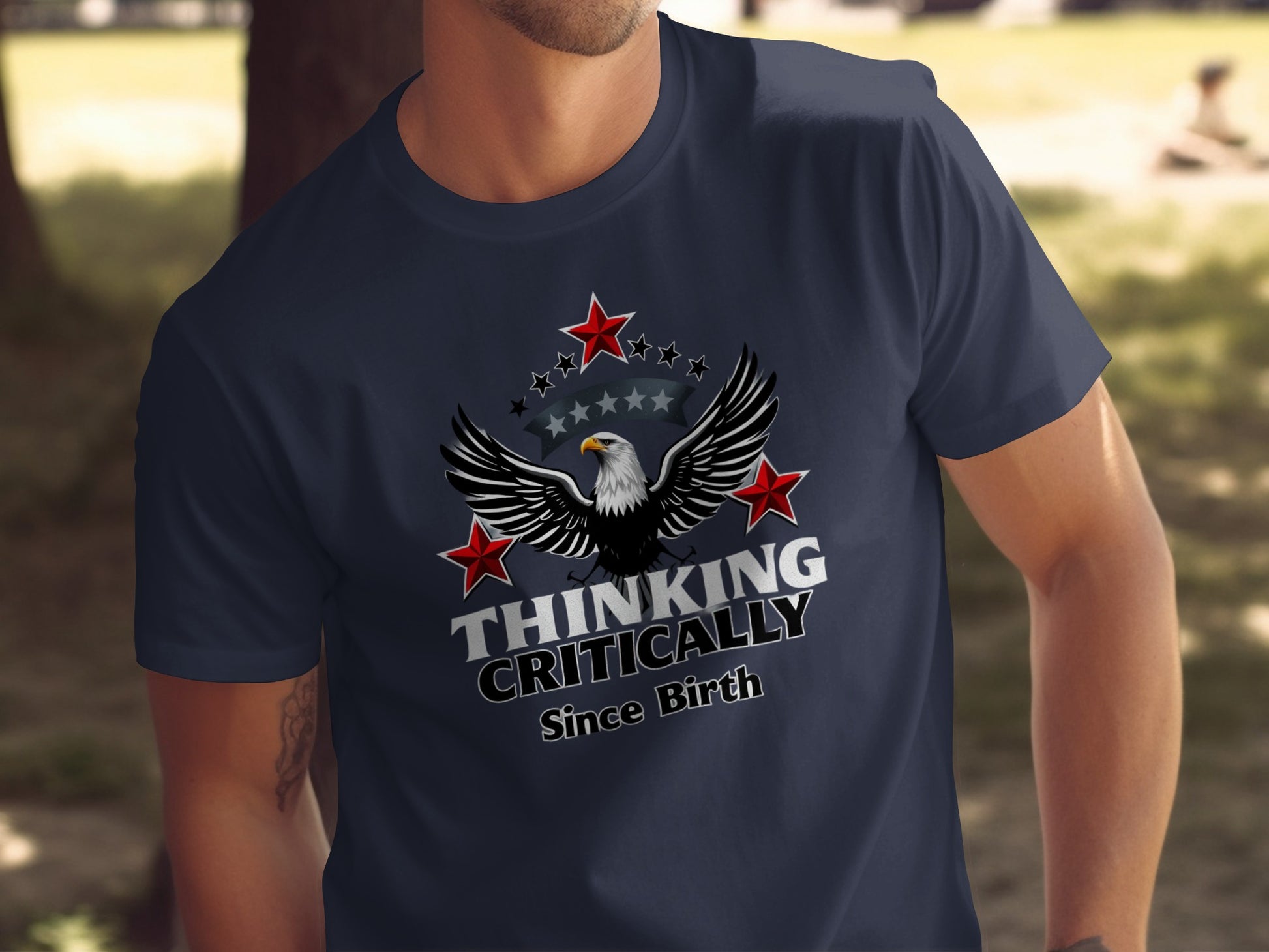 Thinking Critically Since Birth Eagle T-shirt product