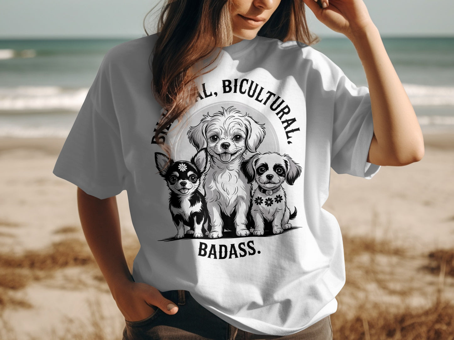 Bilingual Bicultural Badass Graphic T-Shirt product