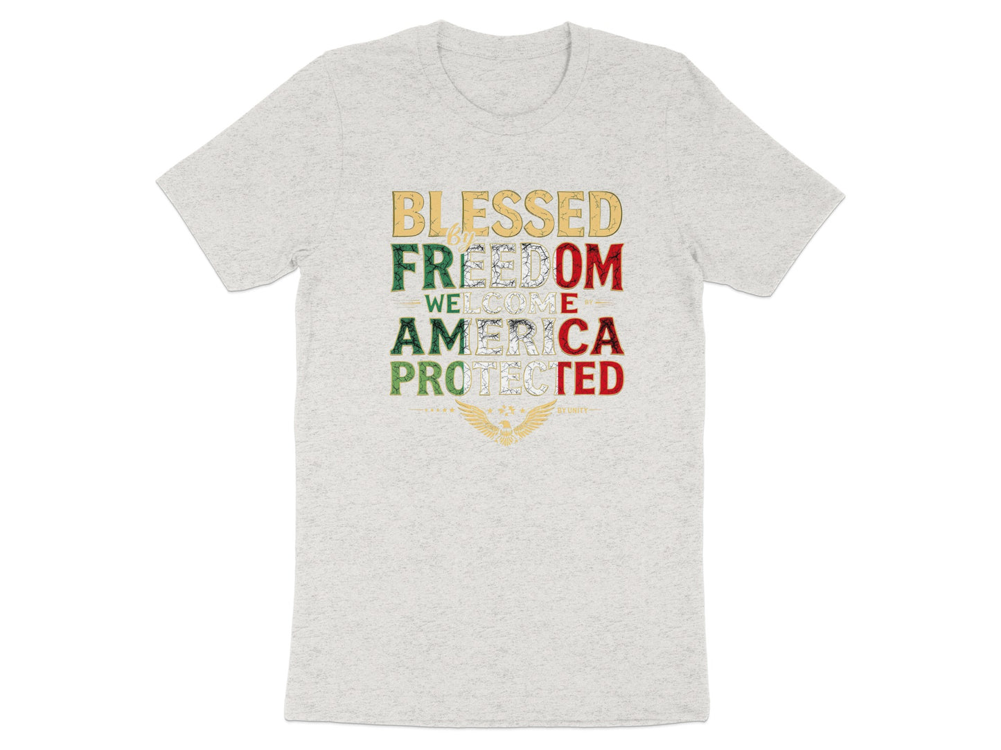 Blessed Freedom Welcome America Protected T-Shirt product