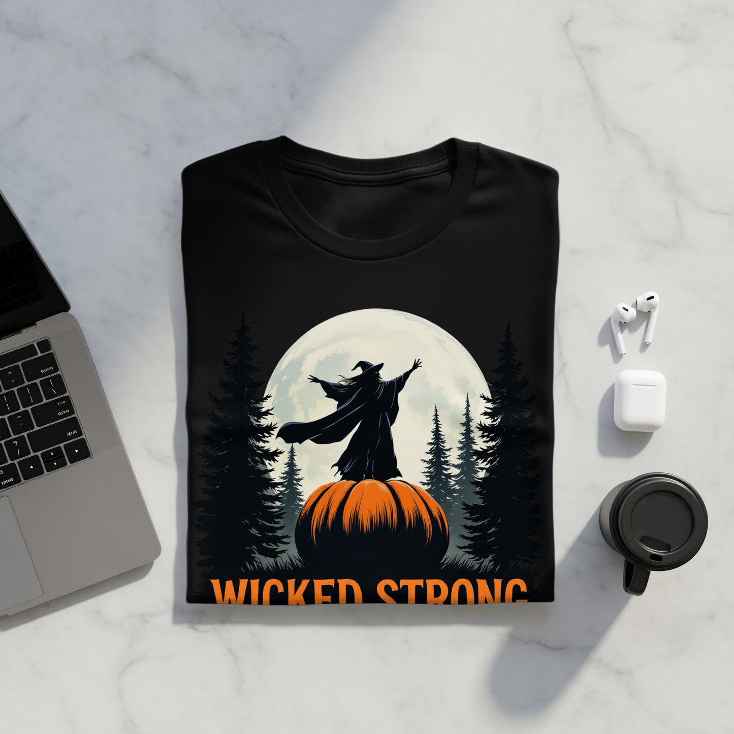 Wicked Strong Halloween Witch Pumpkin T-shirt product type