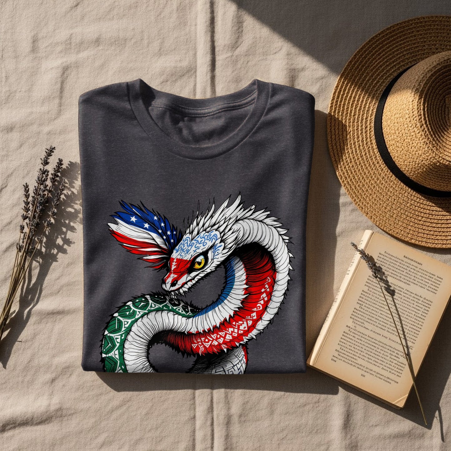 Patriotic Dragon Design Graphic T-Shirt product type