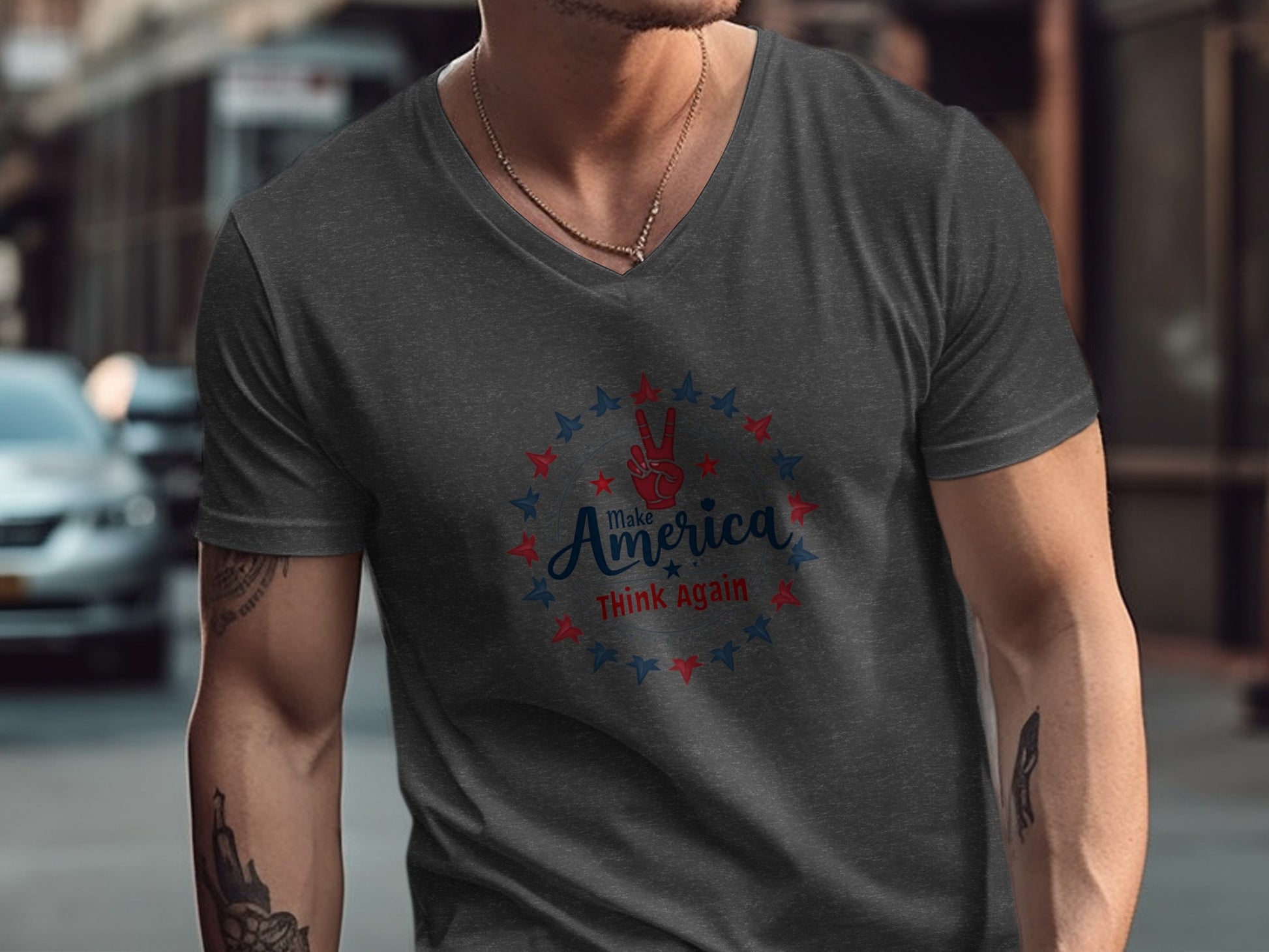 Make America Think Again Graphic Tee product