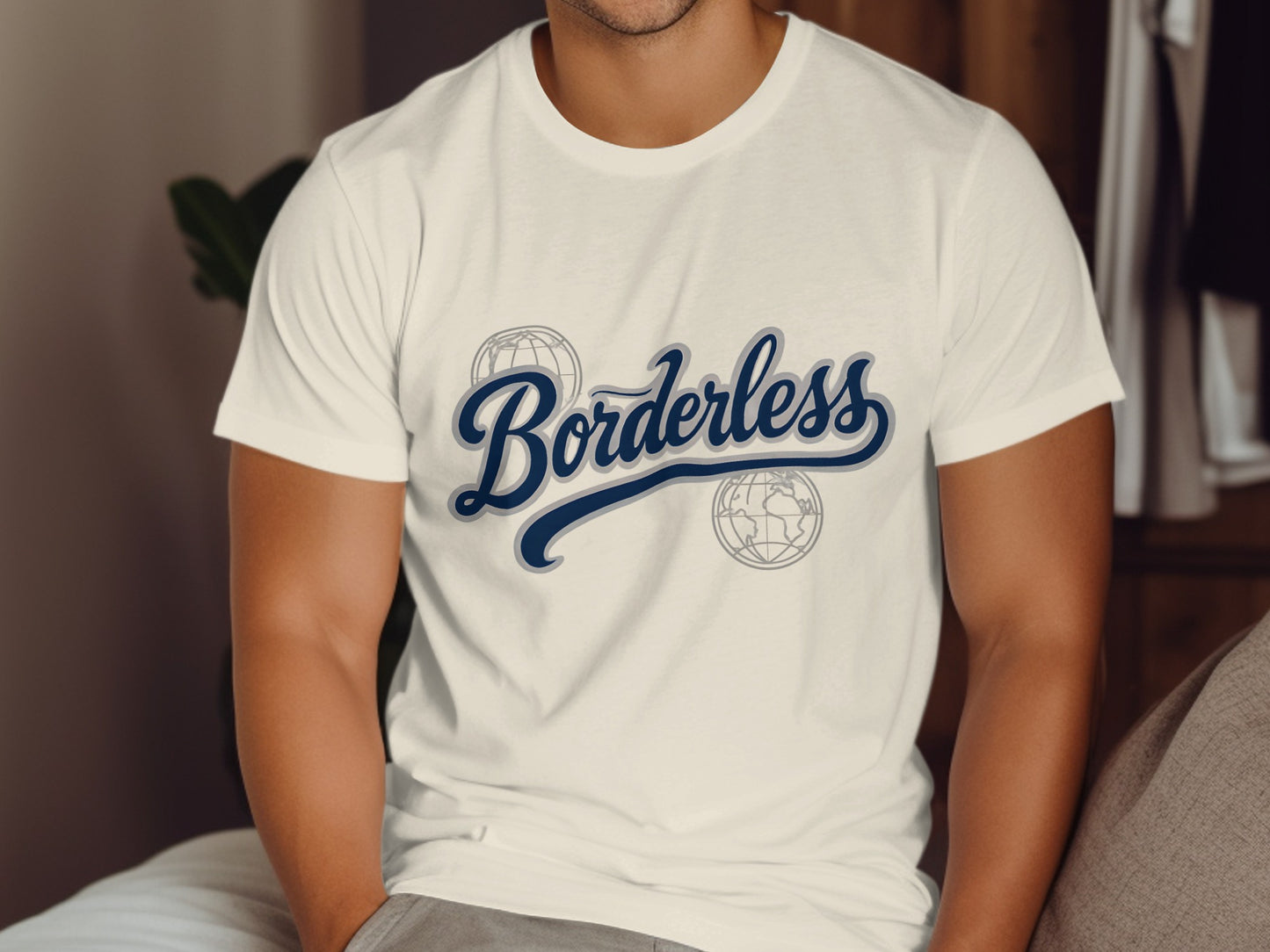 Borderless Logo Design Casual Wear T-Shirt product
