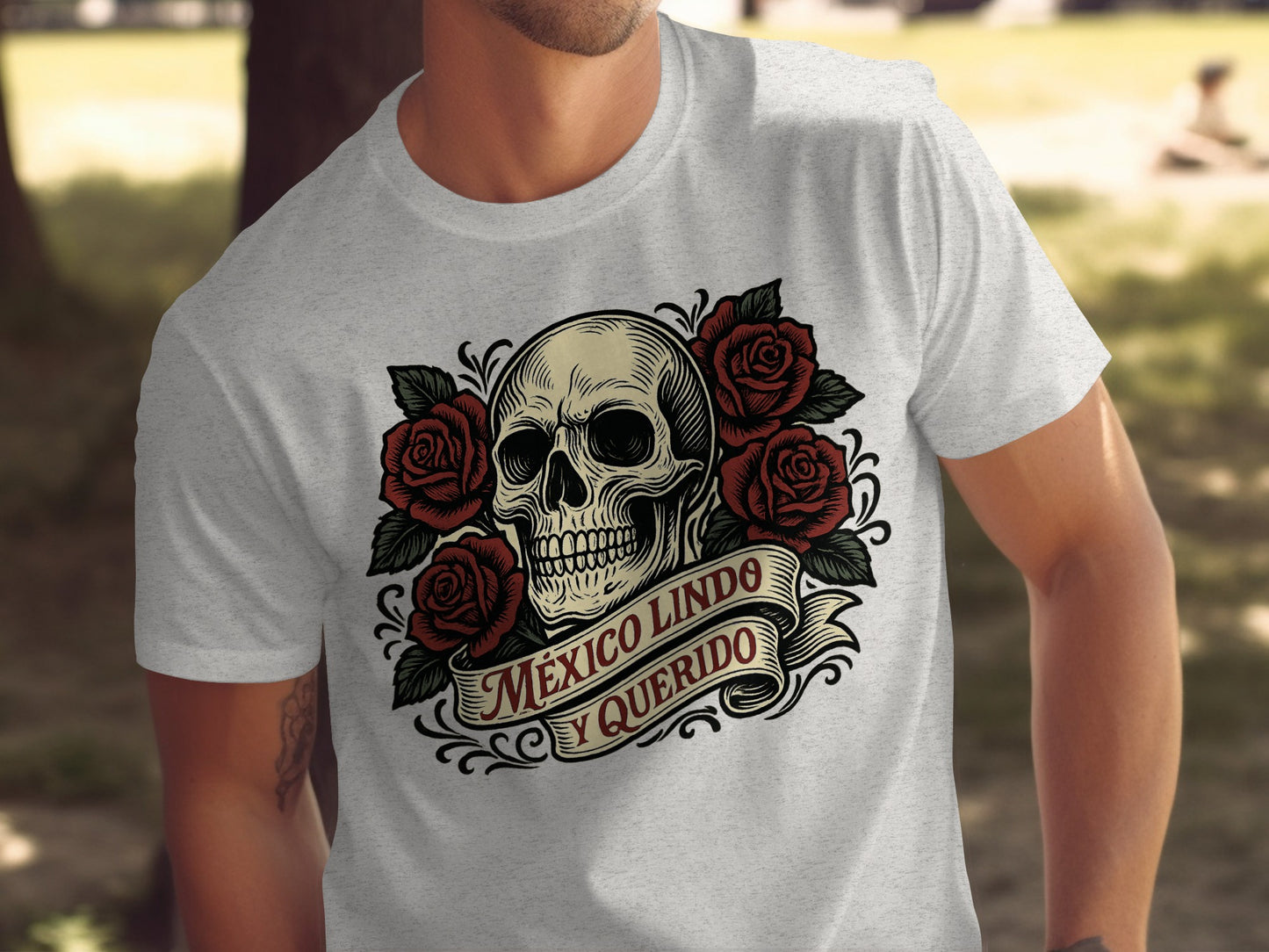 Mexico Lindo y Querido Skull Graphic Shirt product