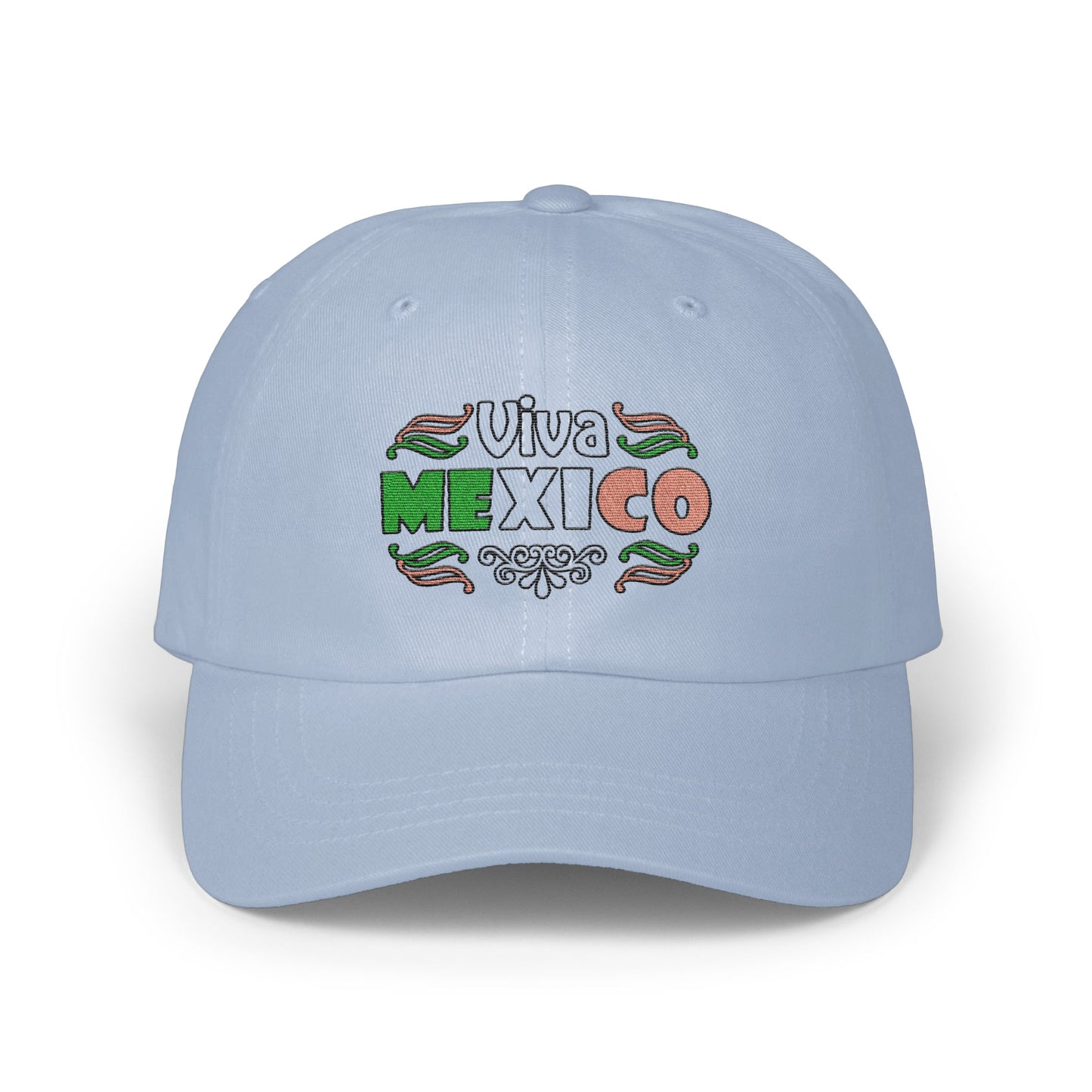 Viva Mexico Embroidered Blue Baseball Cap product