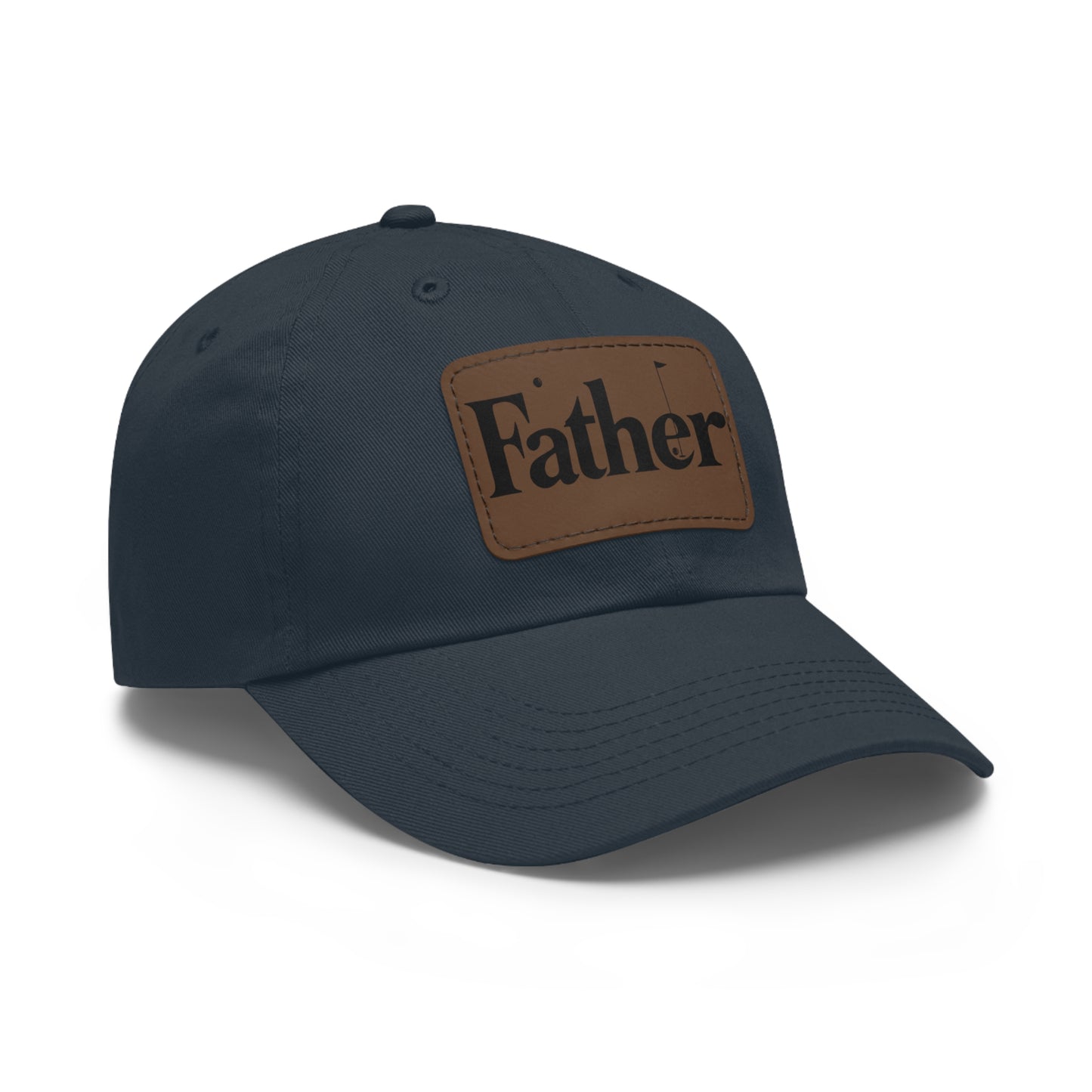 Stylish Father Dad Hat with Leather Patch - Perfect Gift for Dads