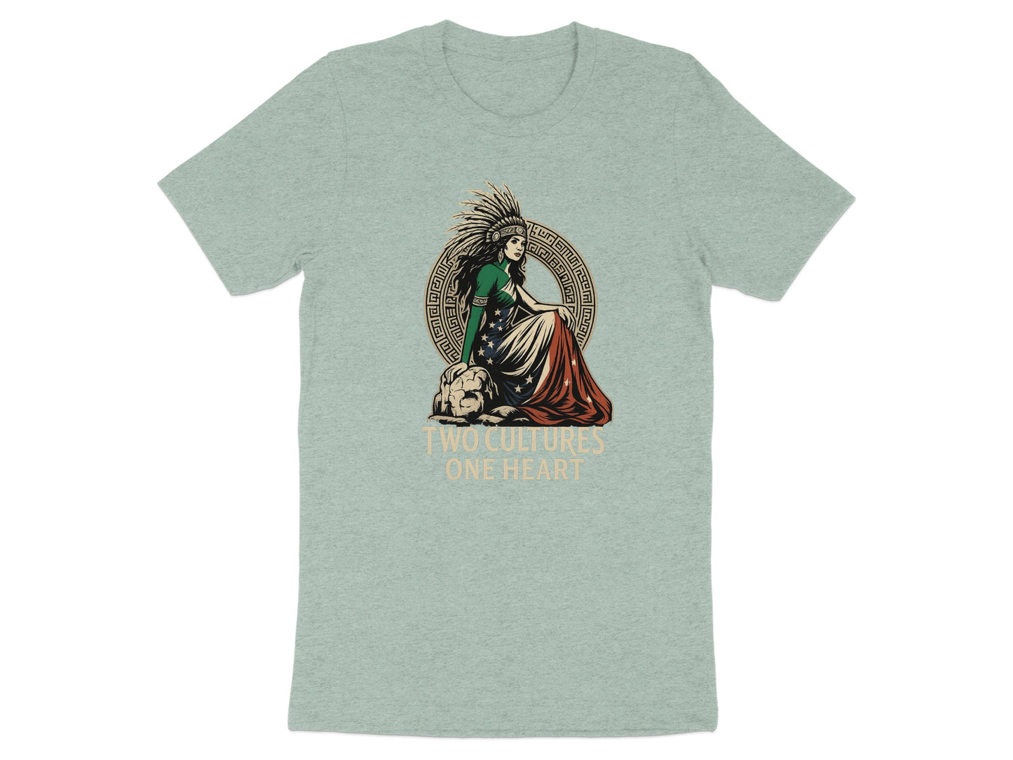 Two Cultures One Heart Graphic Tee product