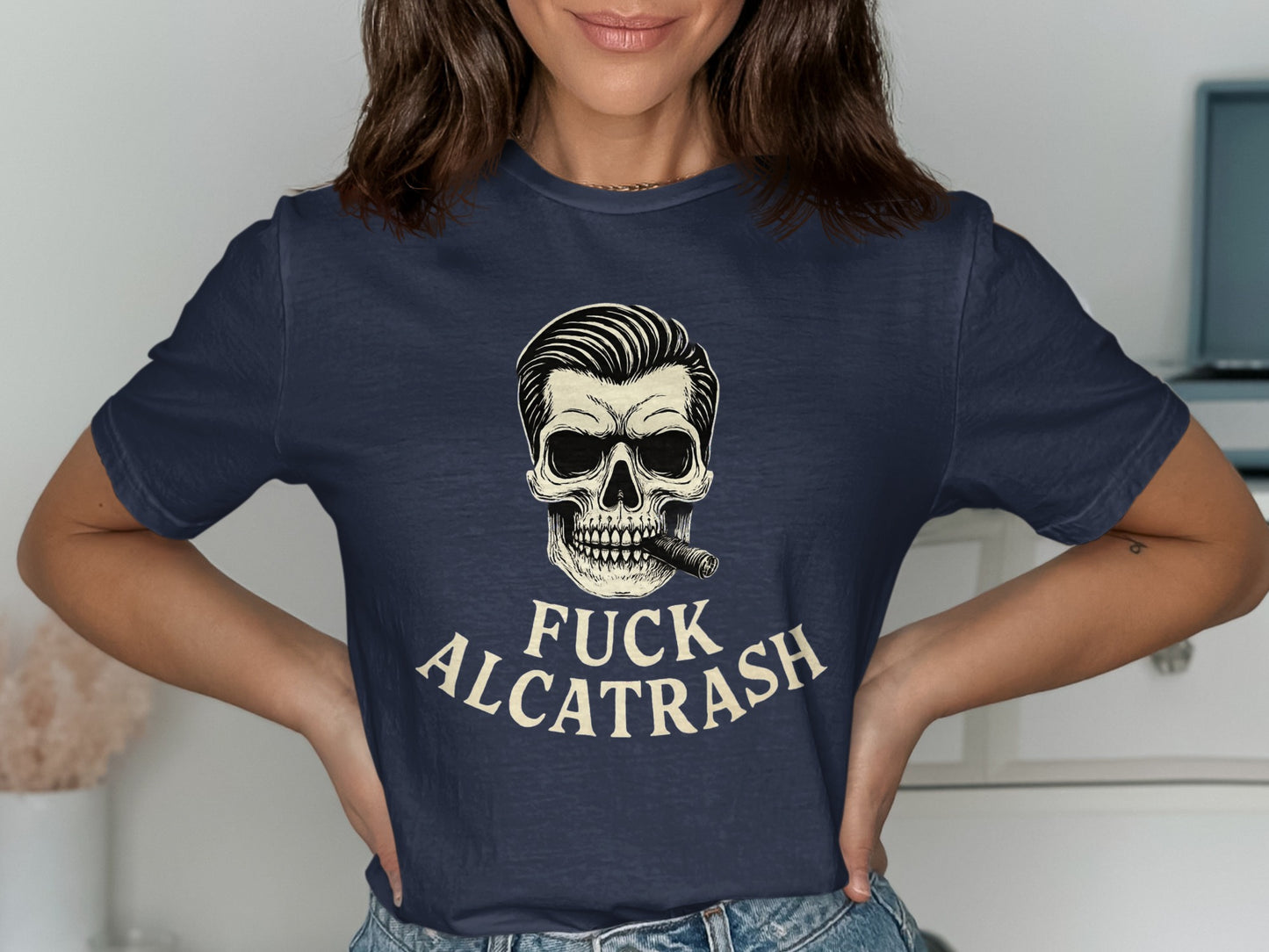 Fuck Alcatrash Skull Graphic T-Shirt Product