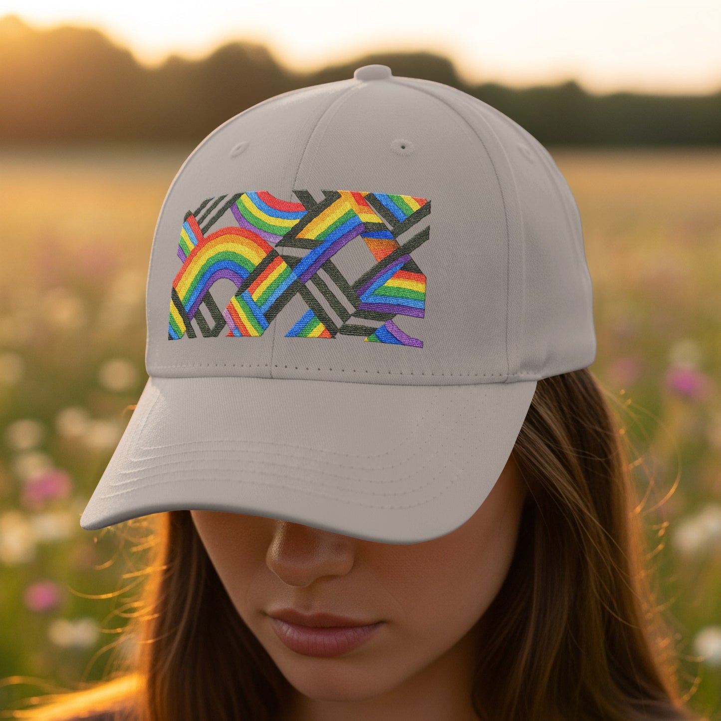 Colorful Abstract Patterned Cap Product