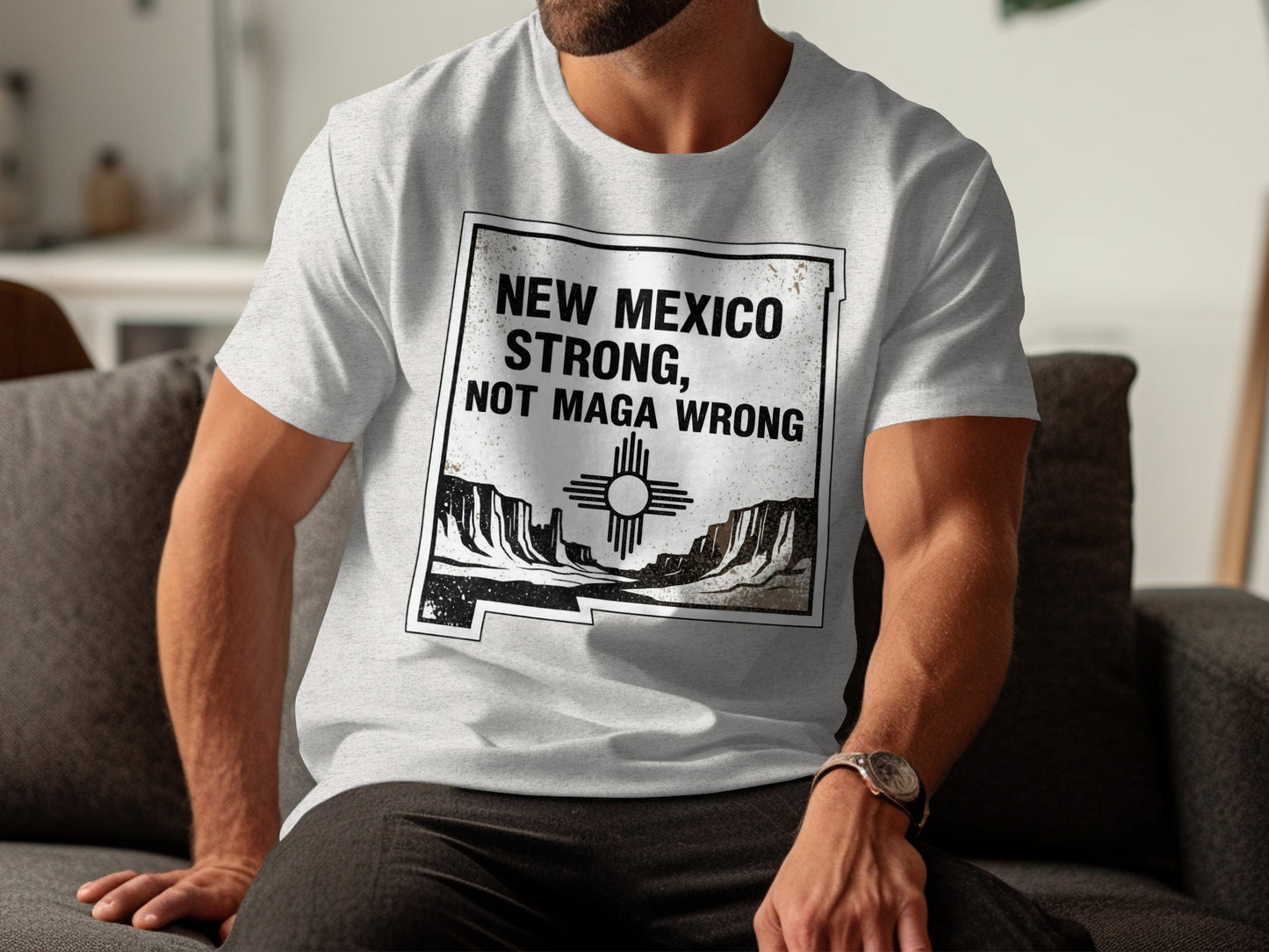 New Mexico Strong Not Maga Wrong Graphic T-Shirt product