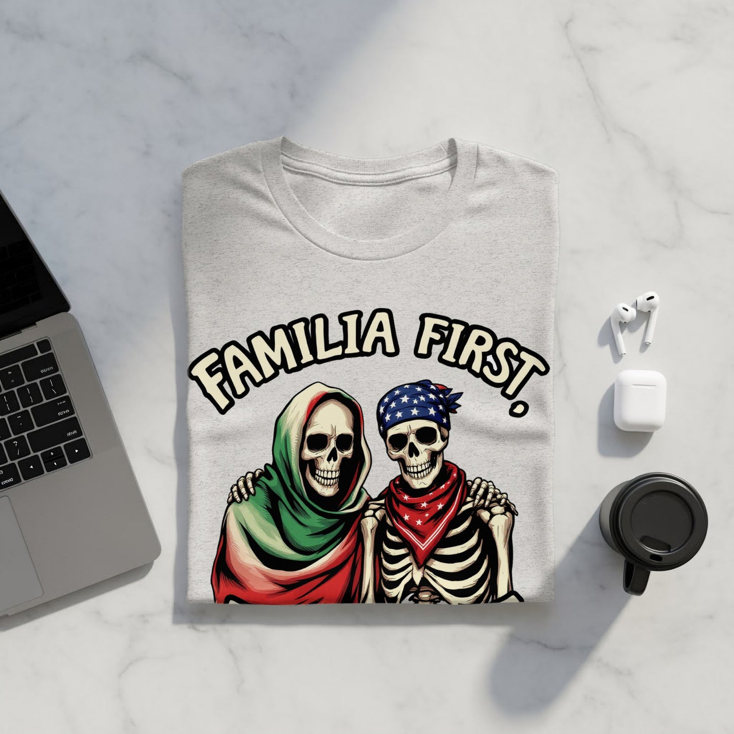 Familia First Skeletons Design T-Shirt product type