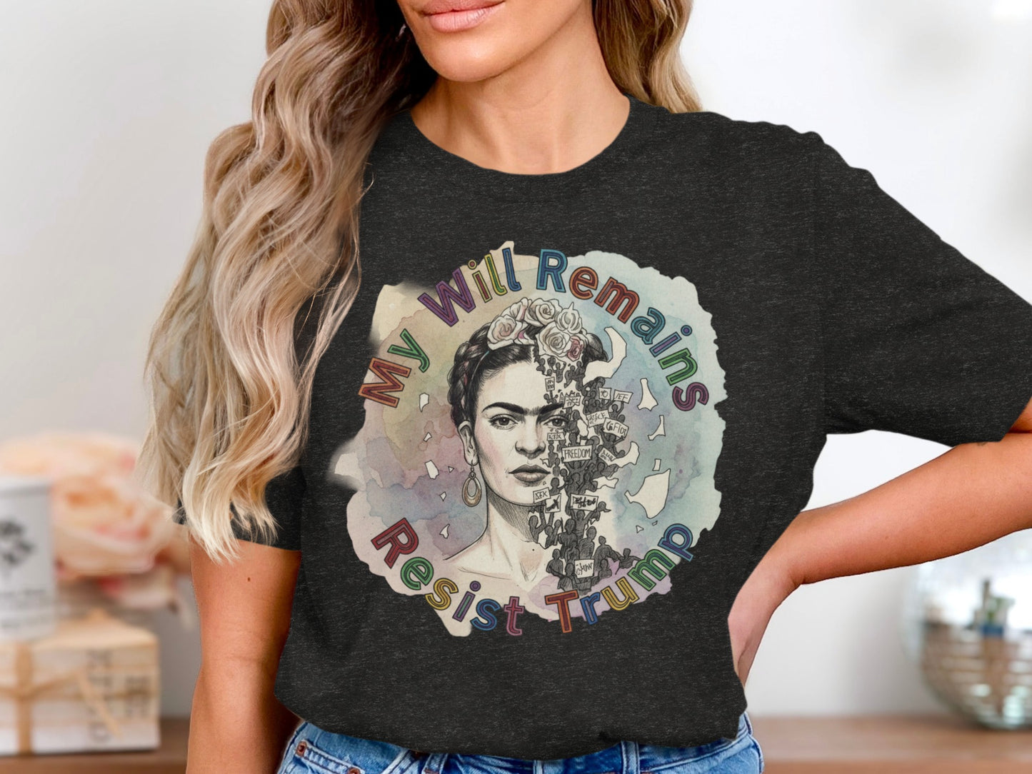 My Will Remains Resist Trump Graphic T-Shirt product