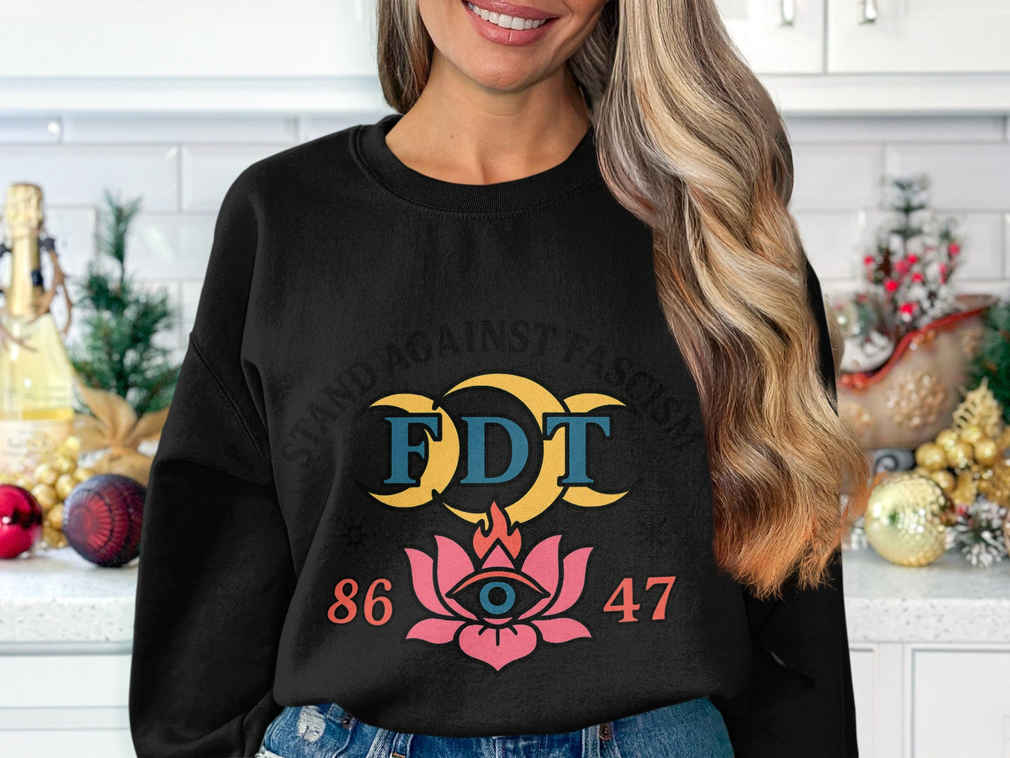 Stand Against Fascism FDT Graphic Sweatshirt product type