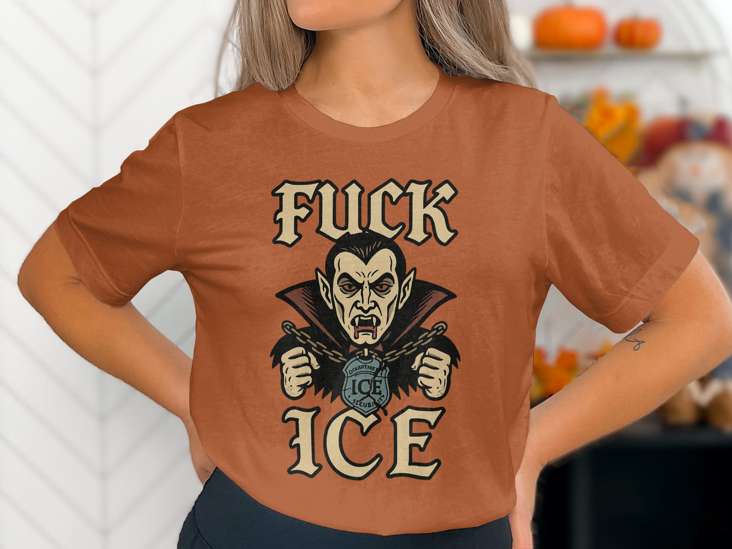 Gothic Halloween Vampire Graphic Tee product