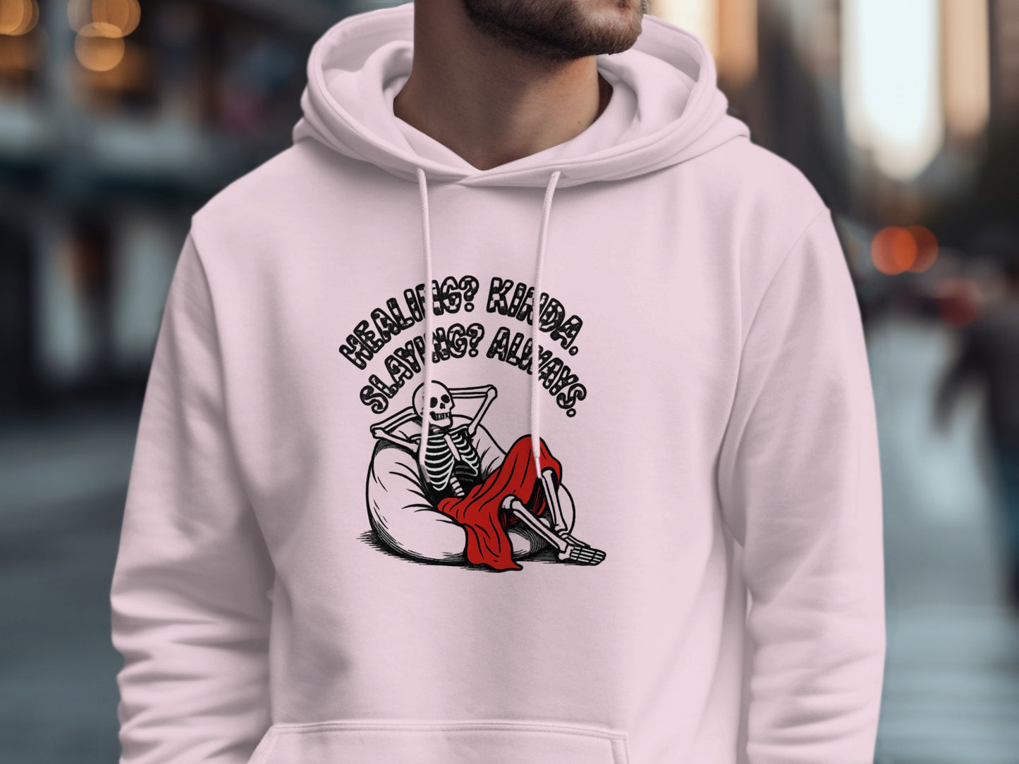 Hella Rad Skeleton Relaxing Hoodie product