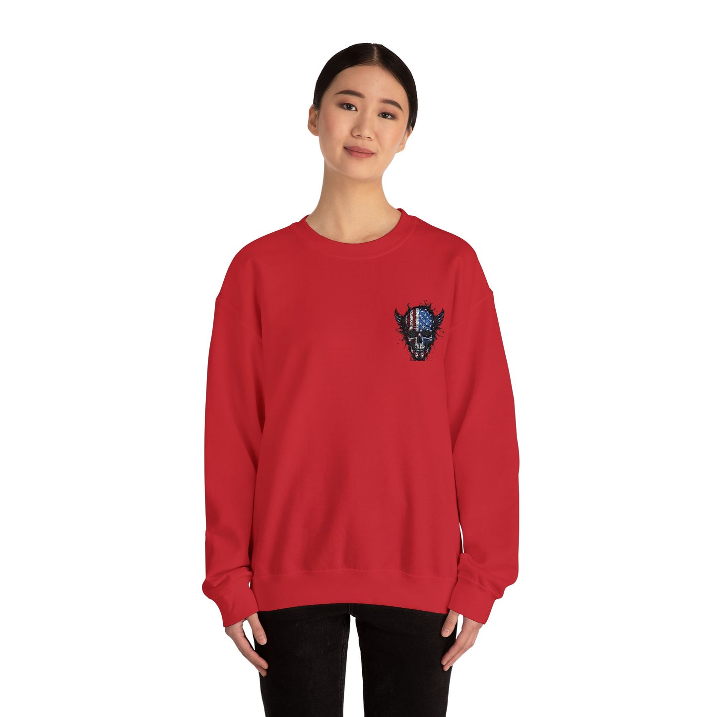 Artistic Graphic Crewneck Sweatshirt - Bold Design for Creative Souls
