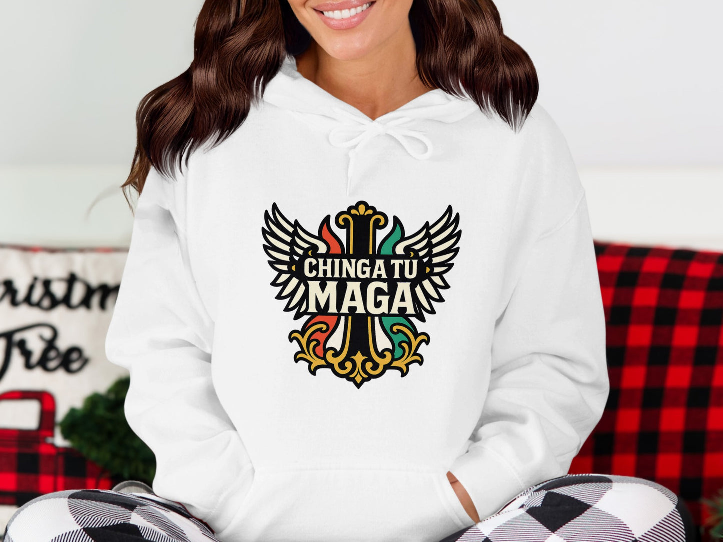 Stylish Chinga Tu Maga Graphic Hoodie product