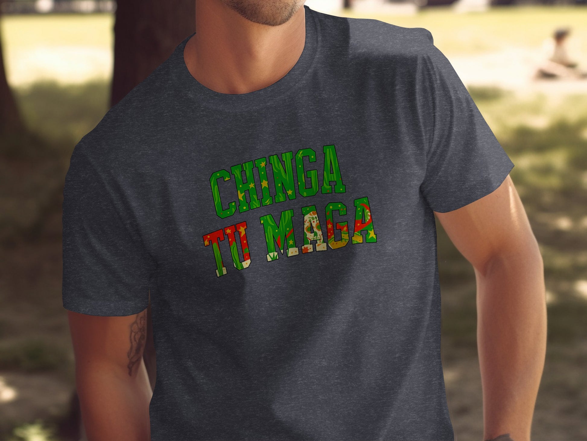 Chinga Tu Maga Graphic Tee Statement Apparel product