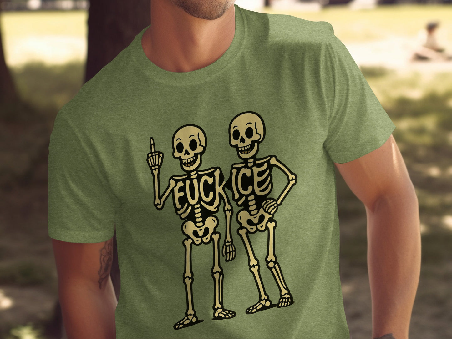 Funny Skeletons Graphic T-Shirt for Halloween product type