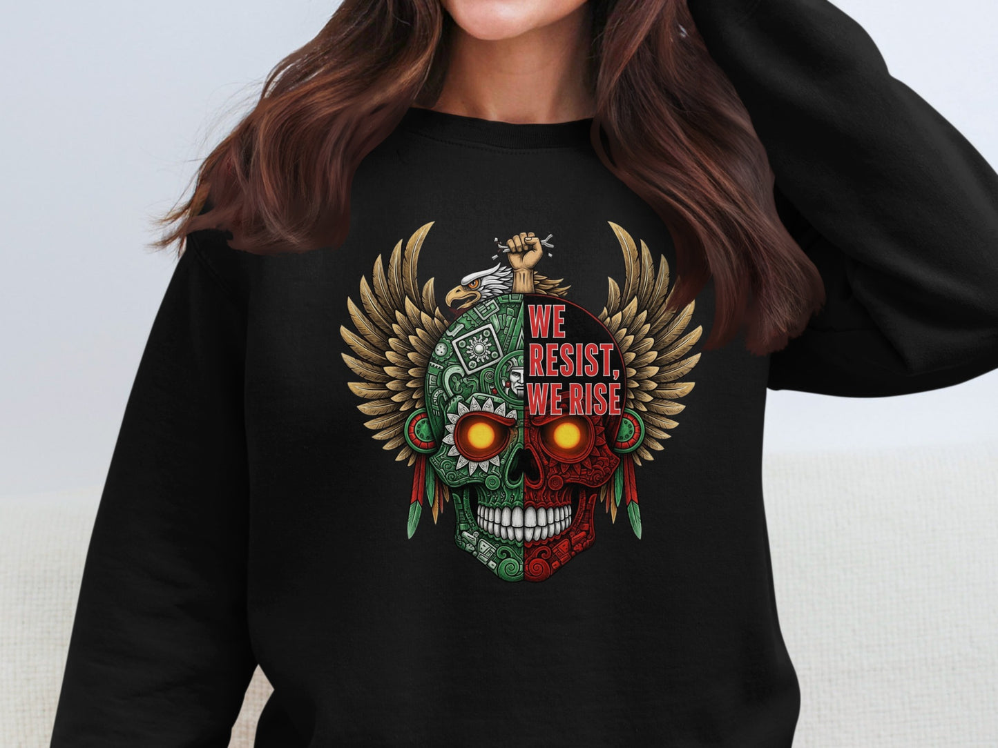 Skull Resistance Graphic Sweatshirt product type