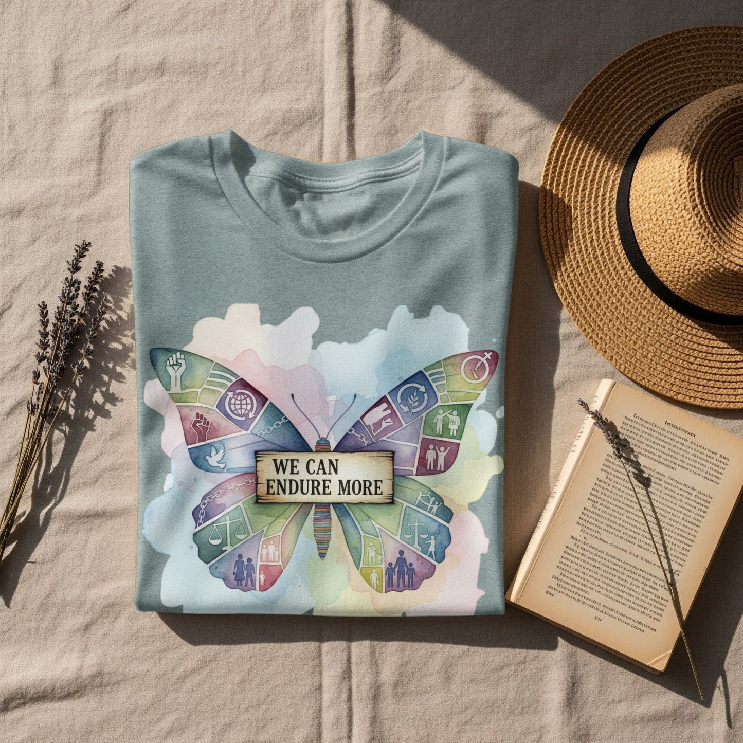 Motivational Butterfly Illustration T-shirt product type