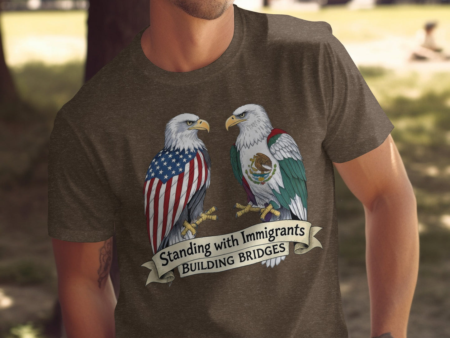 Standing with Immigrants Building Bridges T-shirt
