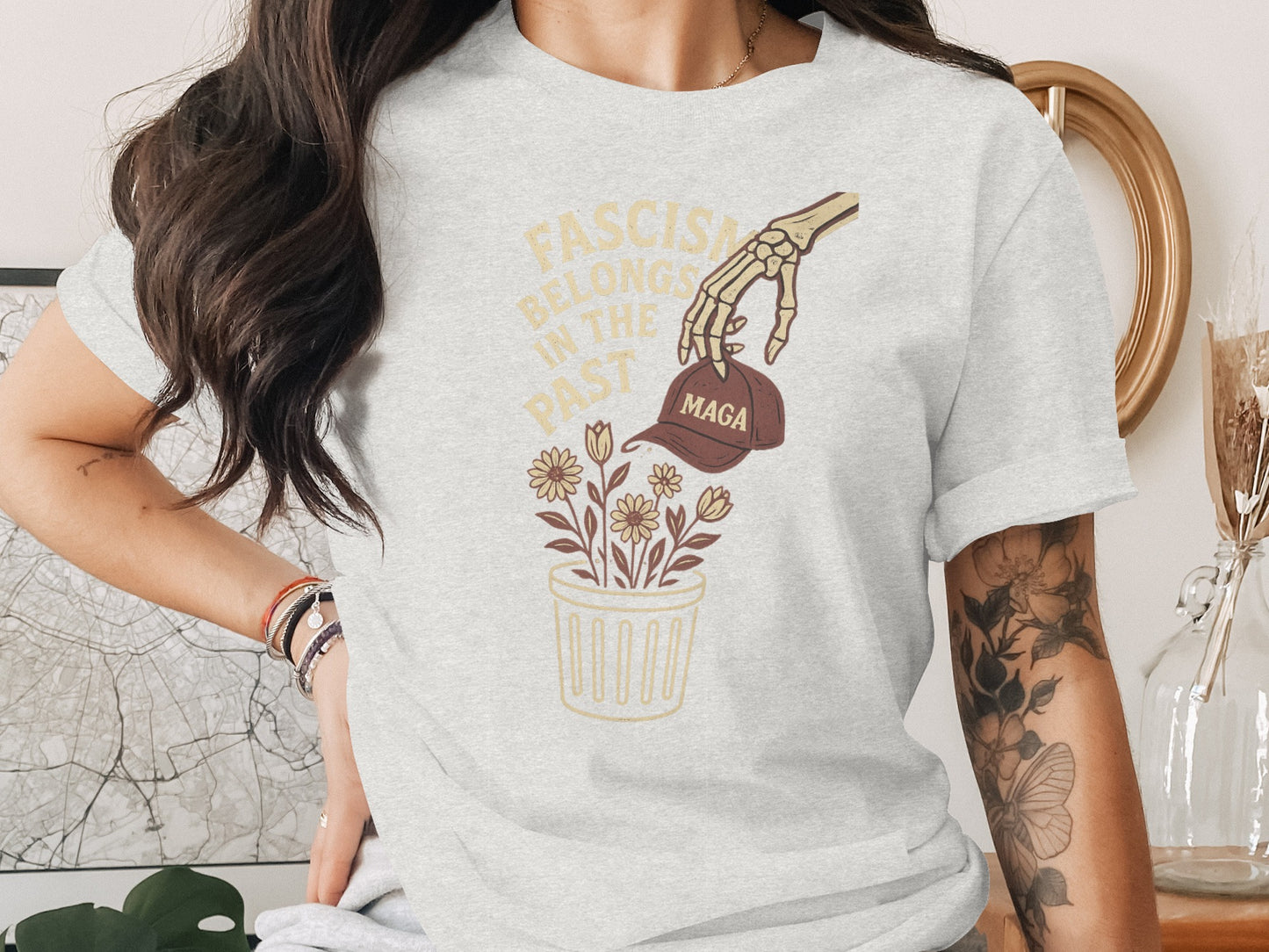 Fascism Belongs in the Past Graphic Tee product