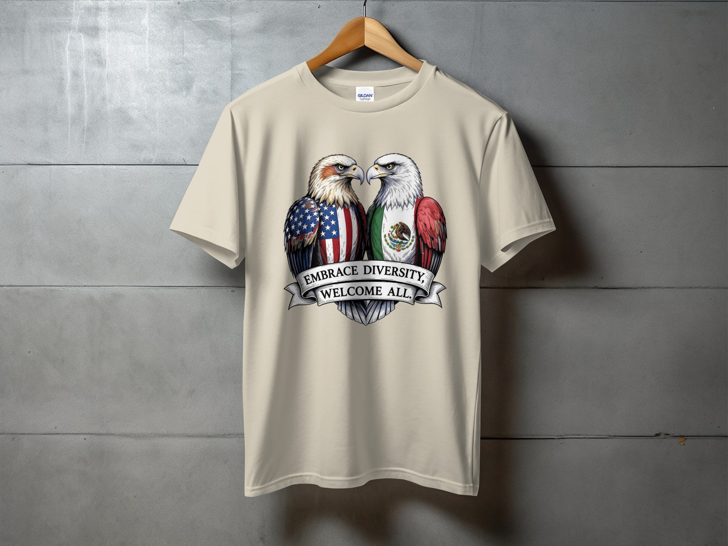 Embrace Diversity Welcome All Eagles Graphic T-shirt product
