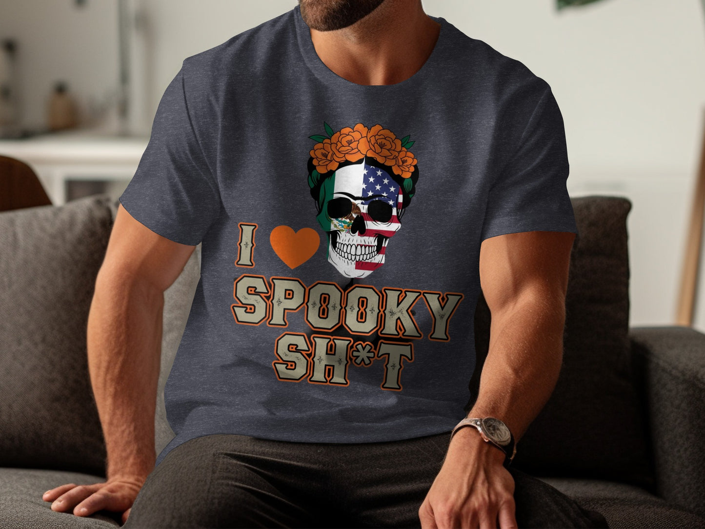 I Love Spooky Sh*t Skull Graphic Tee product type