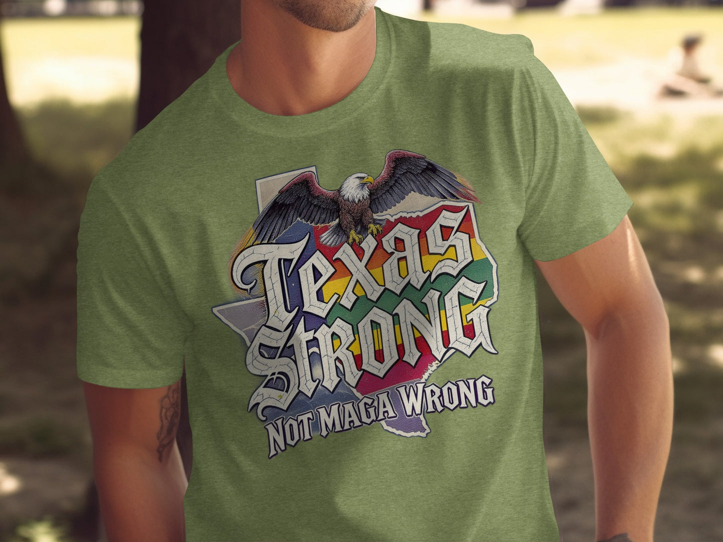 Texas Strong Not Maga Wrong Graphic T-shirt product