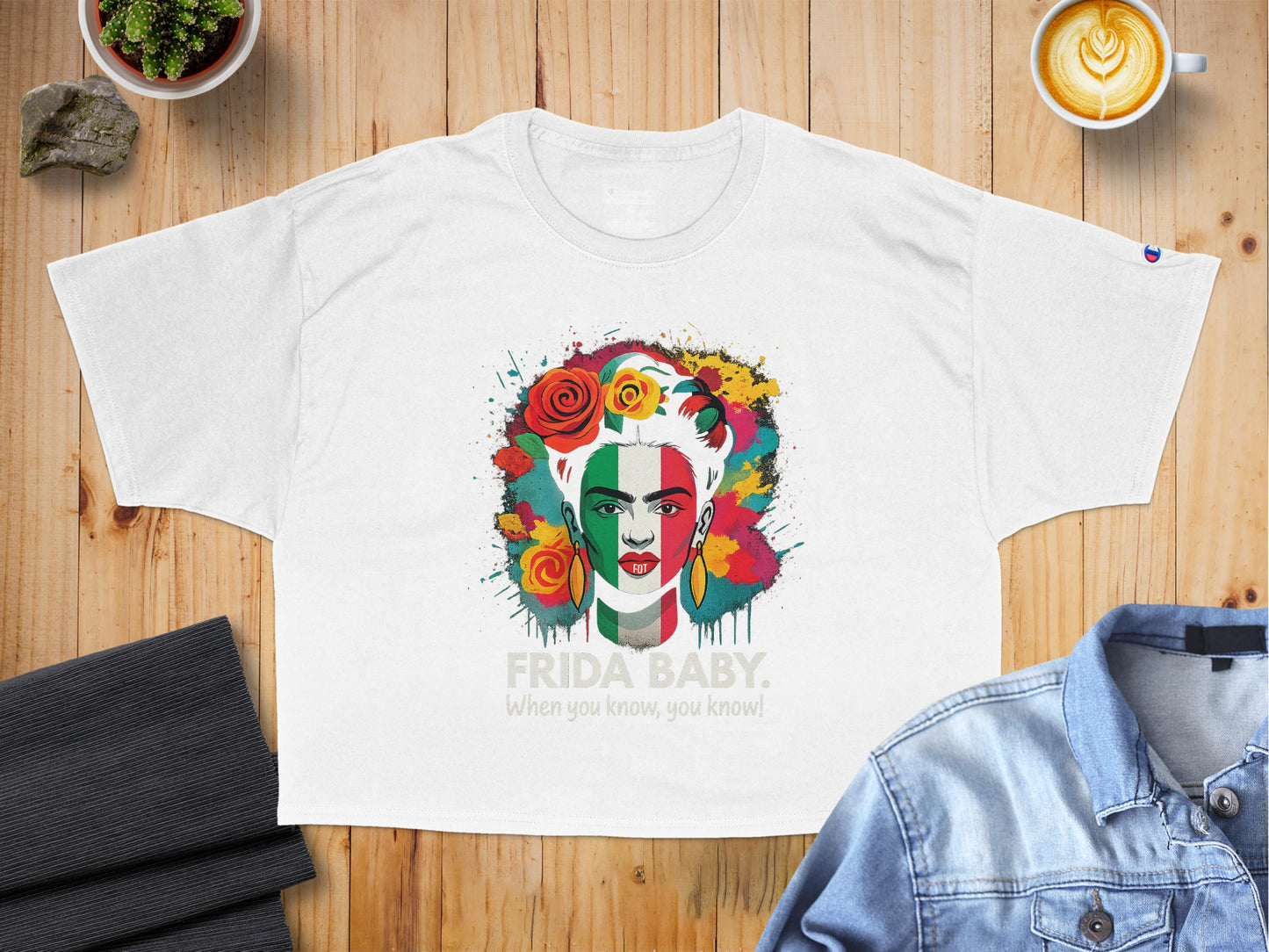 Frida Baby Artistic Portrait Graphic Tee product type