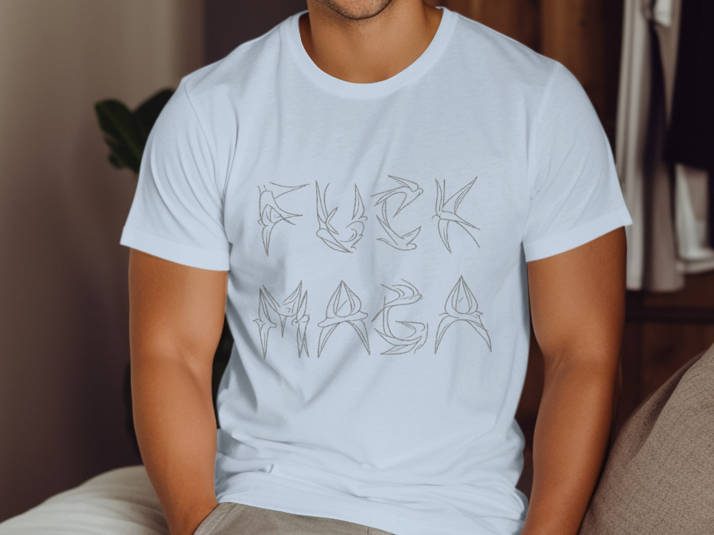 Stylish Graphic Design White Comfortable T-Shirt product