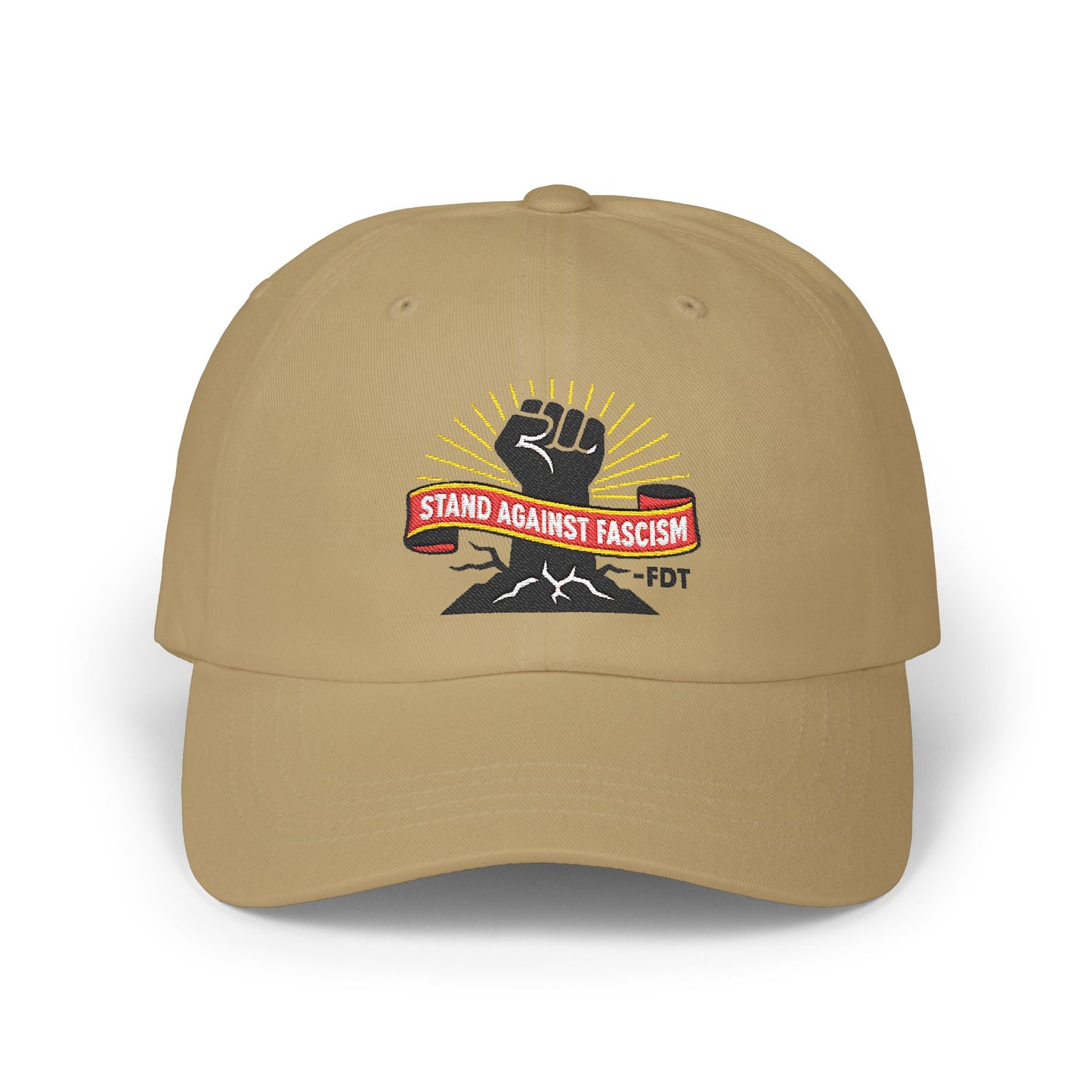 Embroidered Hat Protest No Kings IN America, Resist Anti Fascism Hat