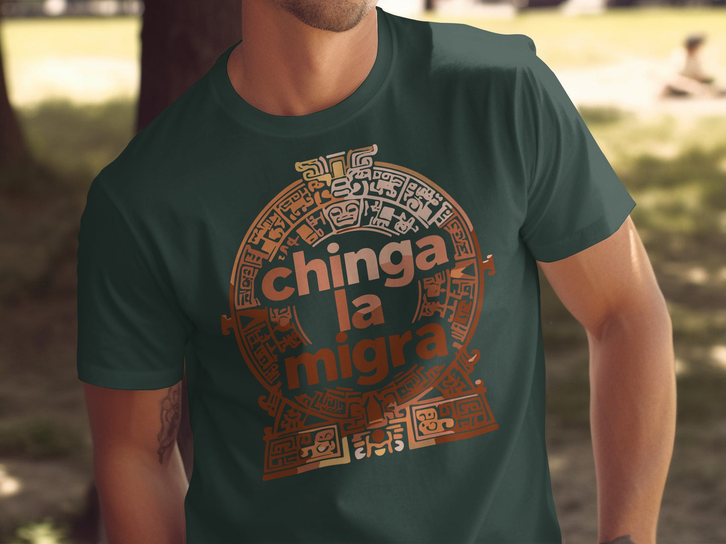 Chinga La Migra Graphic Design T-Shirt product