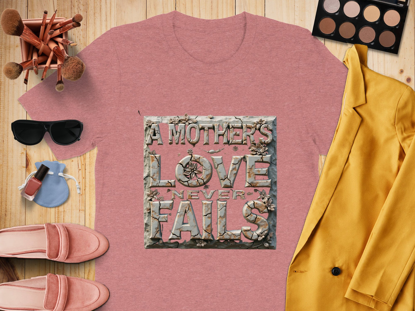 A Mother's Love Never Fails Inspirational Shirt product