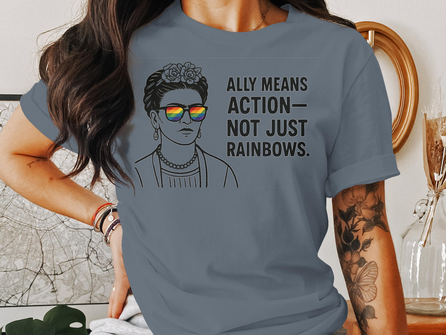 Ally Means Action Not Just Rainbows T-shirt product type