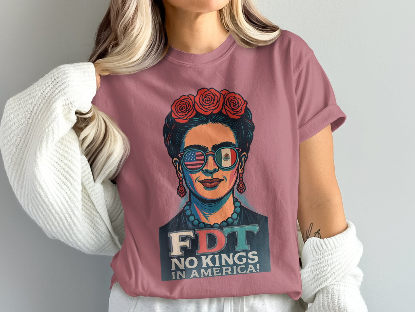 FDT No Kings In America Stylish Graphic Tee product type