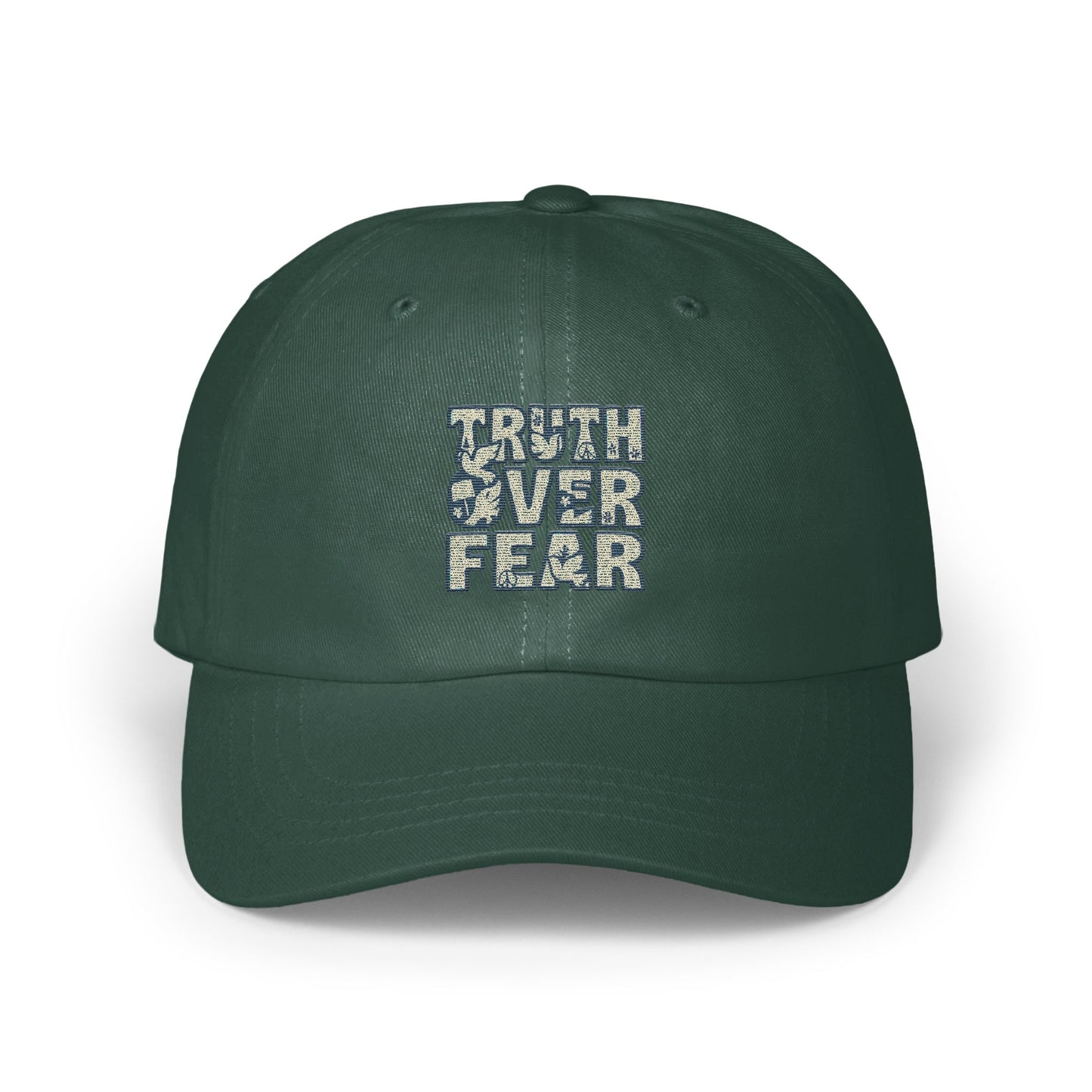 Truth Over Fear Slogan Embroidered Cap product
