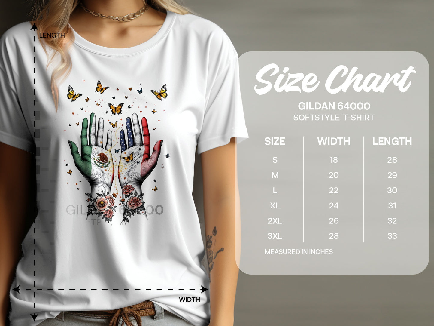 Colorful Hands with Butterflies T-Shirt product