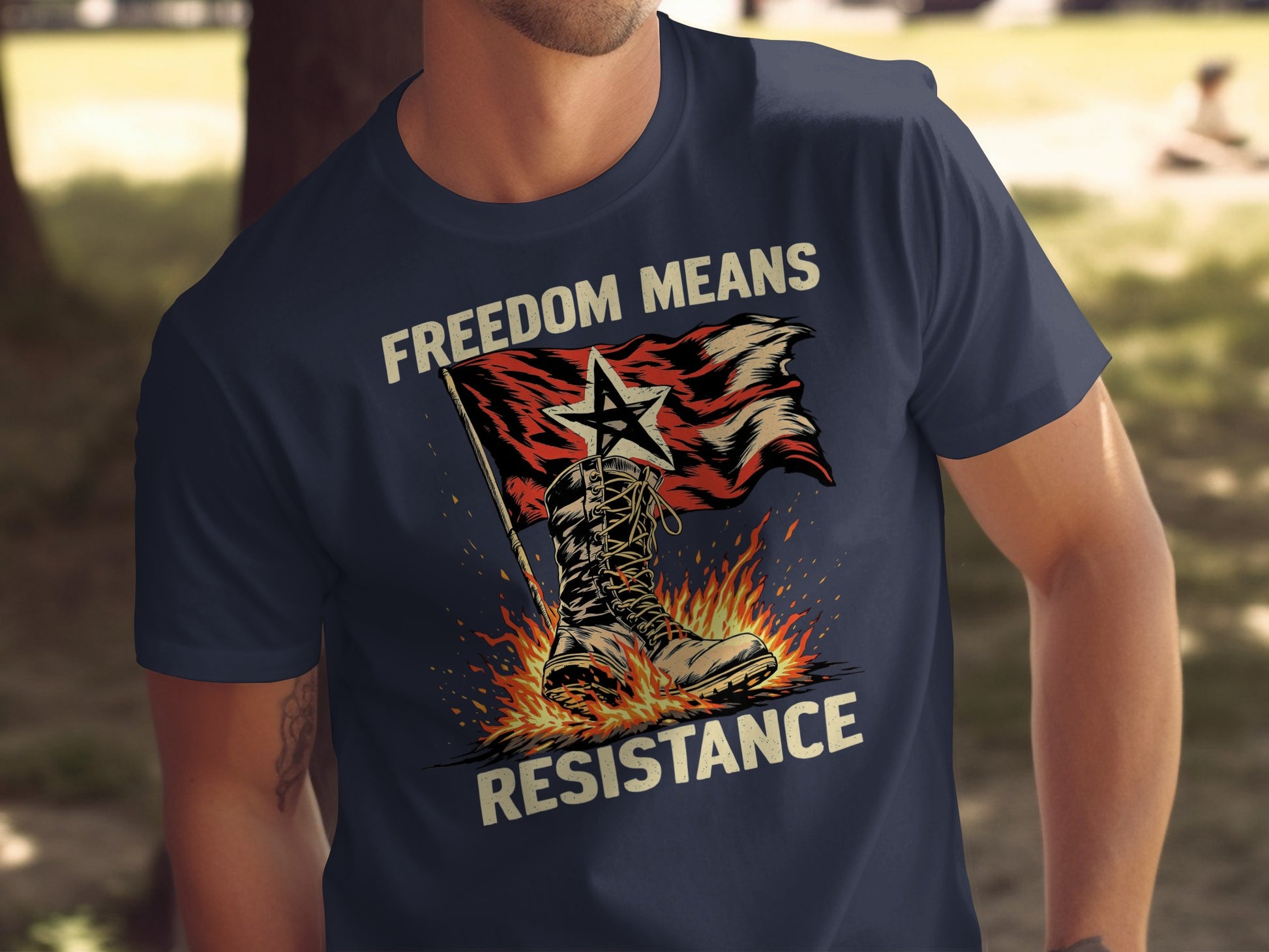 FREEDOM MEANS RESISTANCE Graphic T-Shirt Product